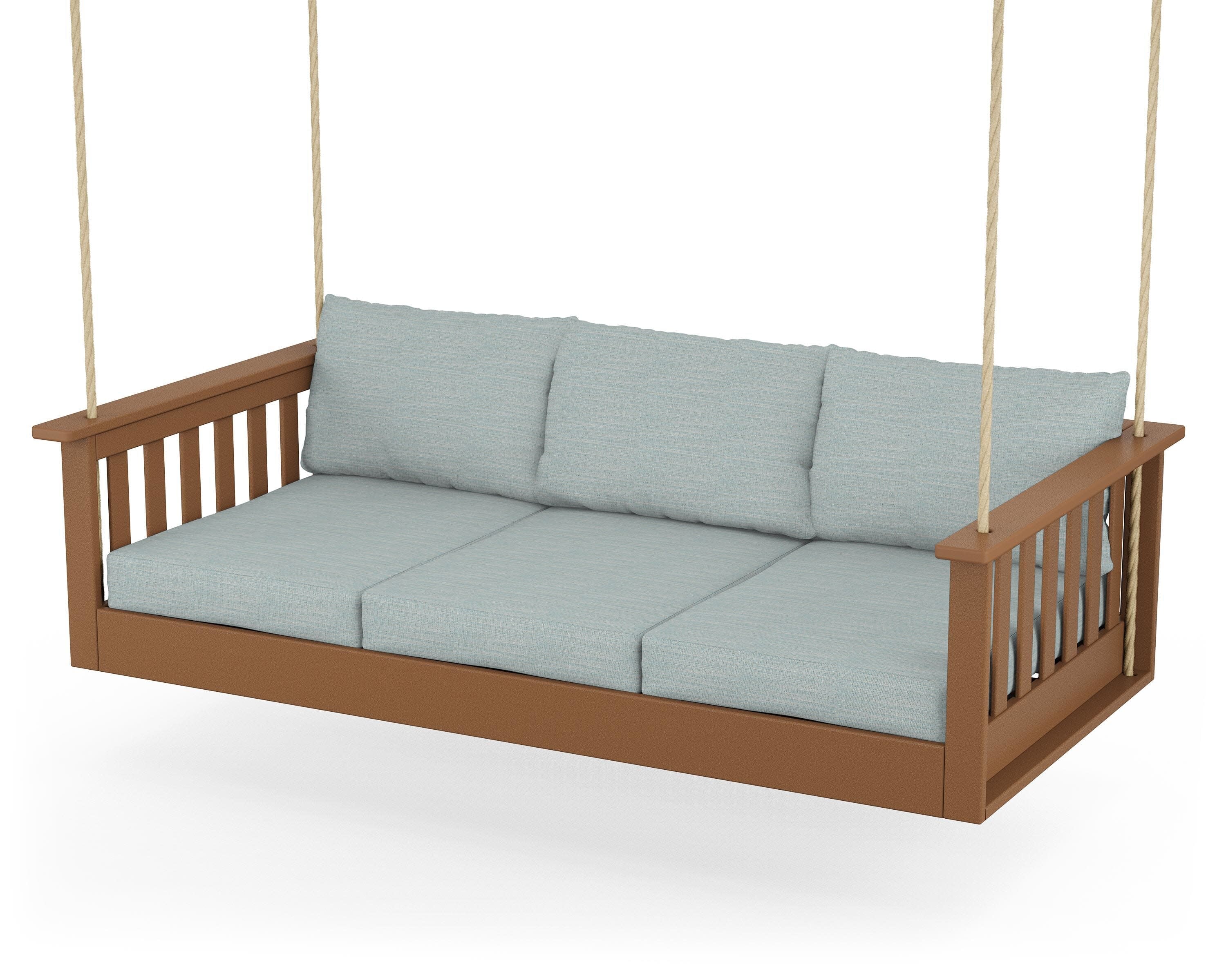 Vineyard Daybed Swing in Teak / Soothe Mist