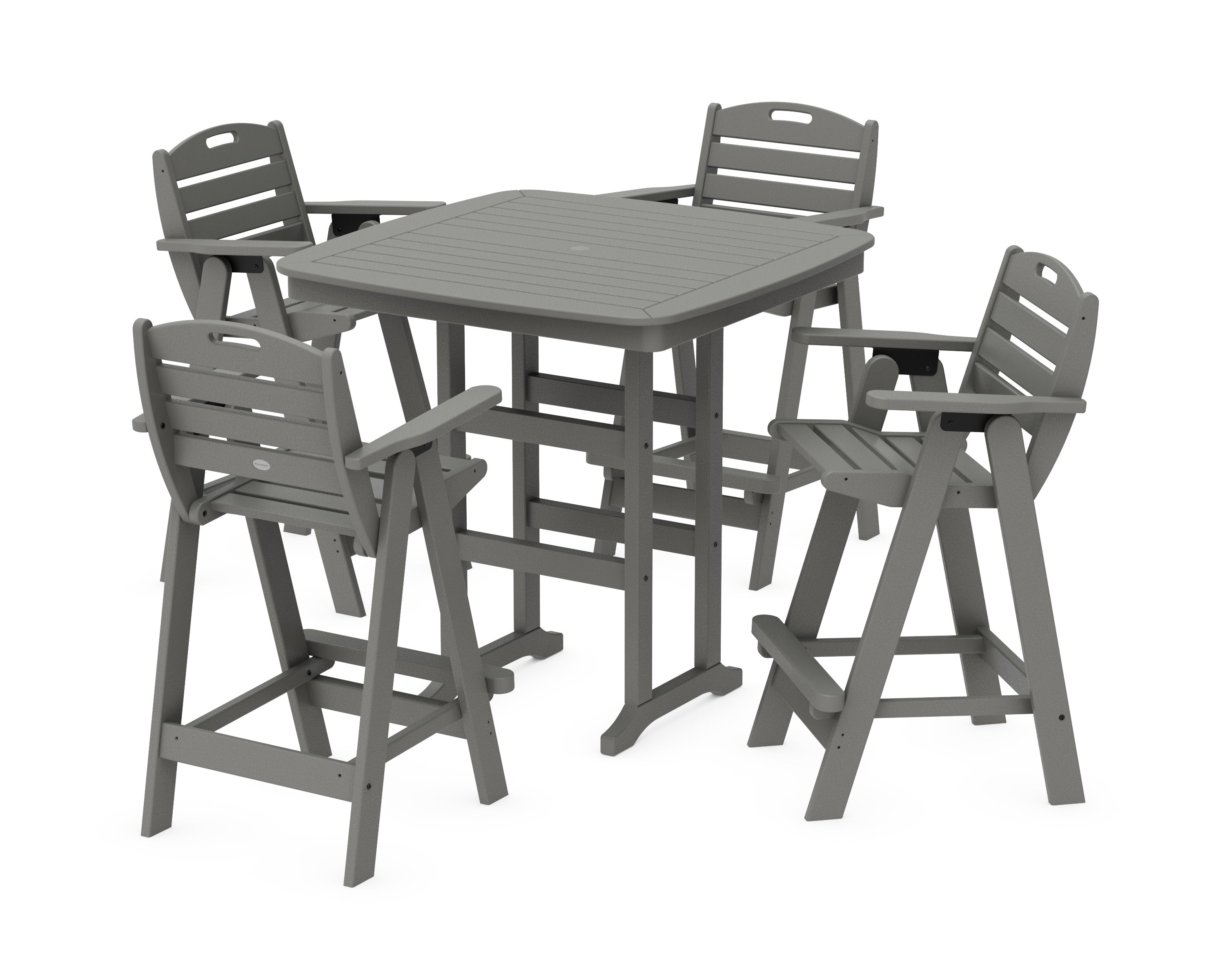 Nautical 5-Piece Bar Set in Slate Grey