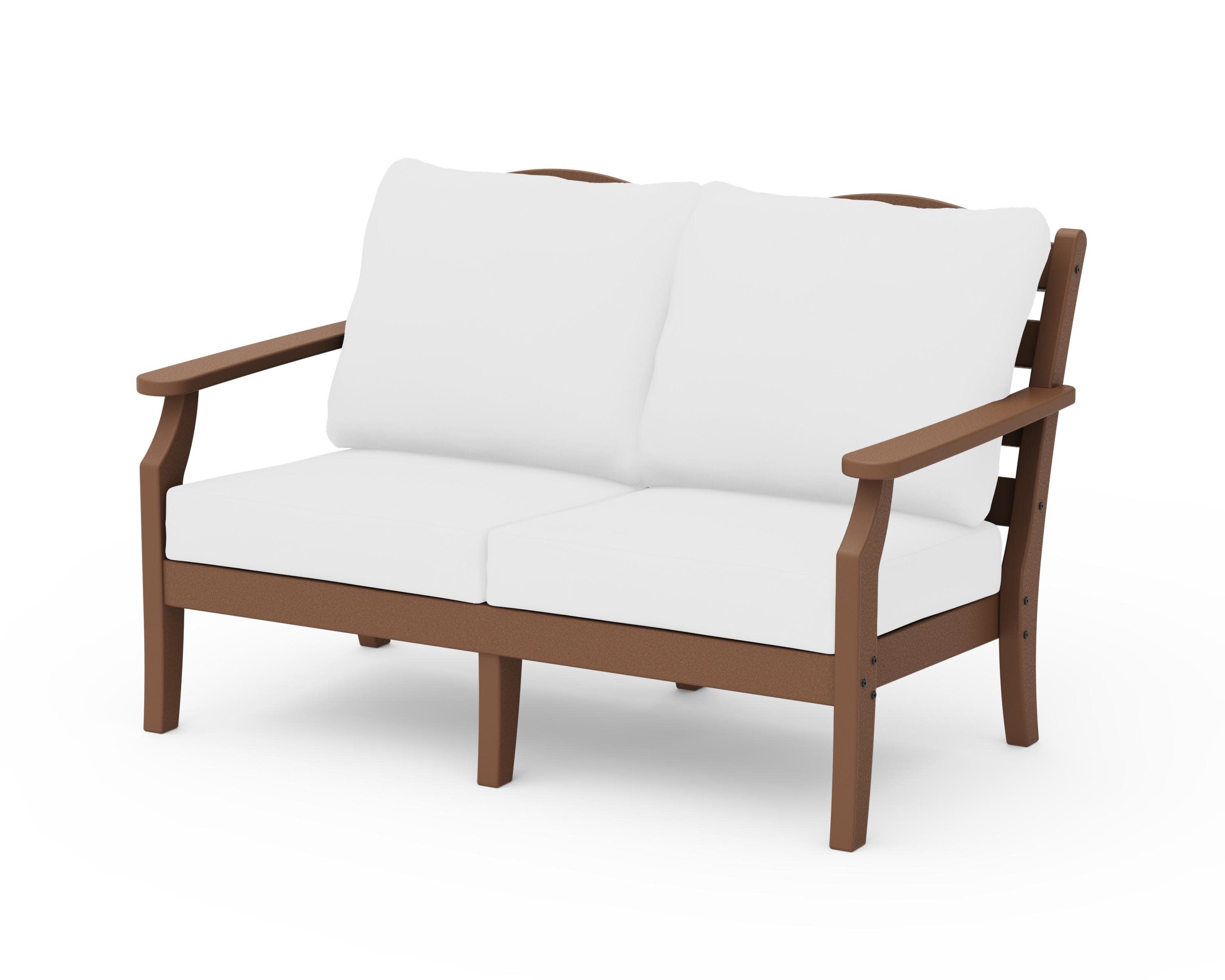 Savannah Deep Seating Loveseat in Teak / Natural