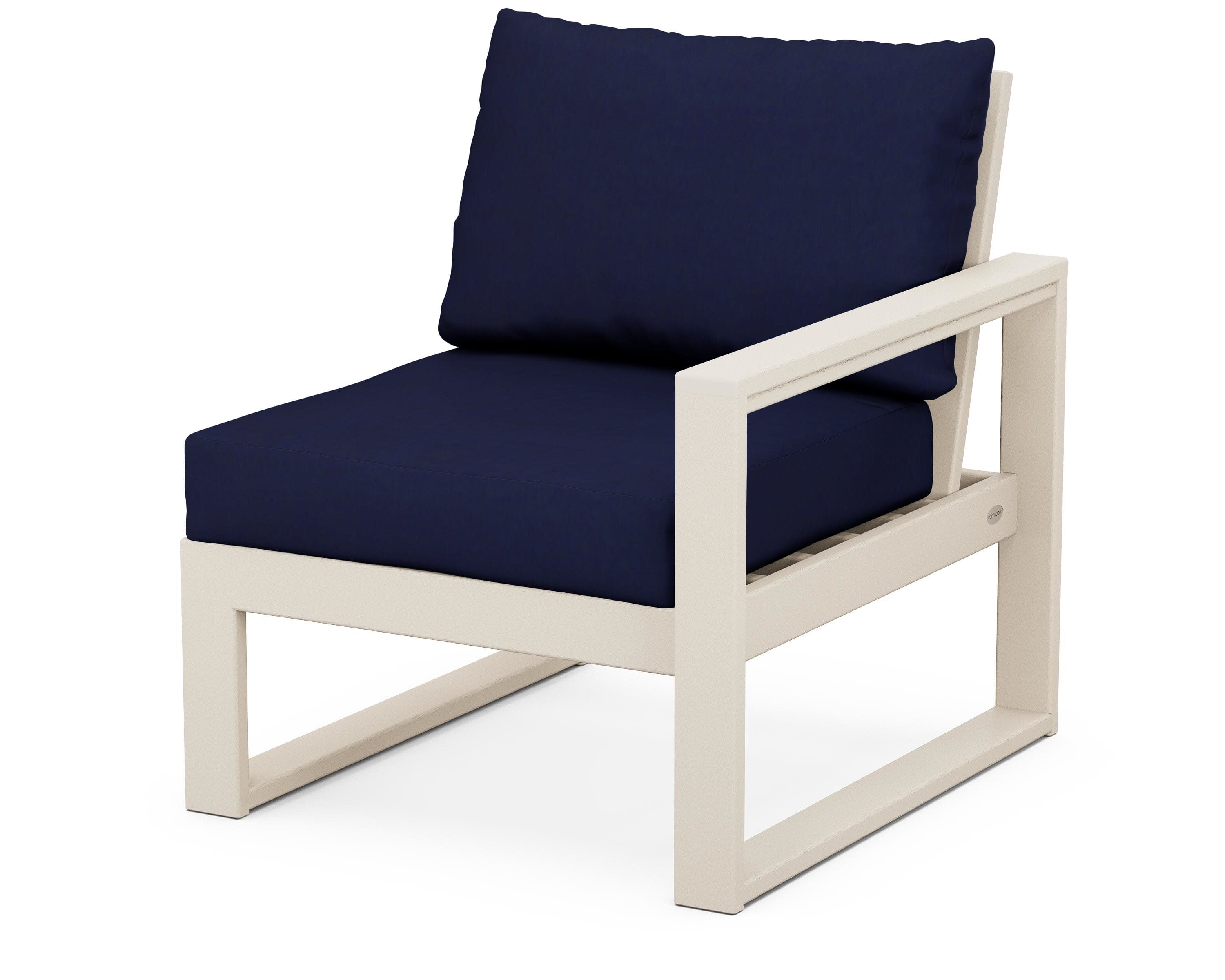 EDGE Modular Right Arm Chair in Sand / Navy