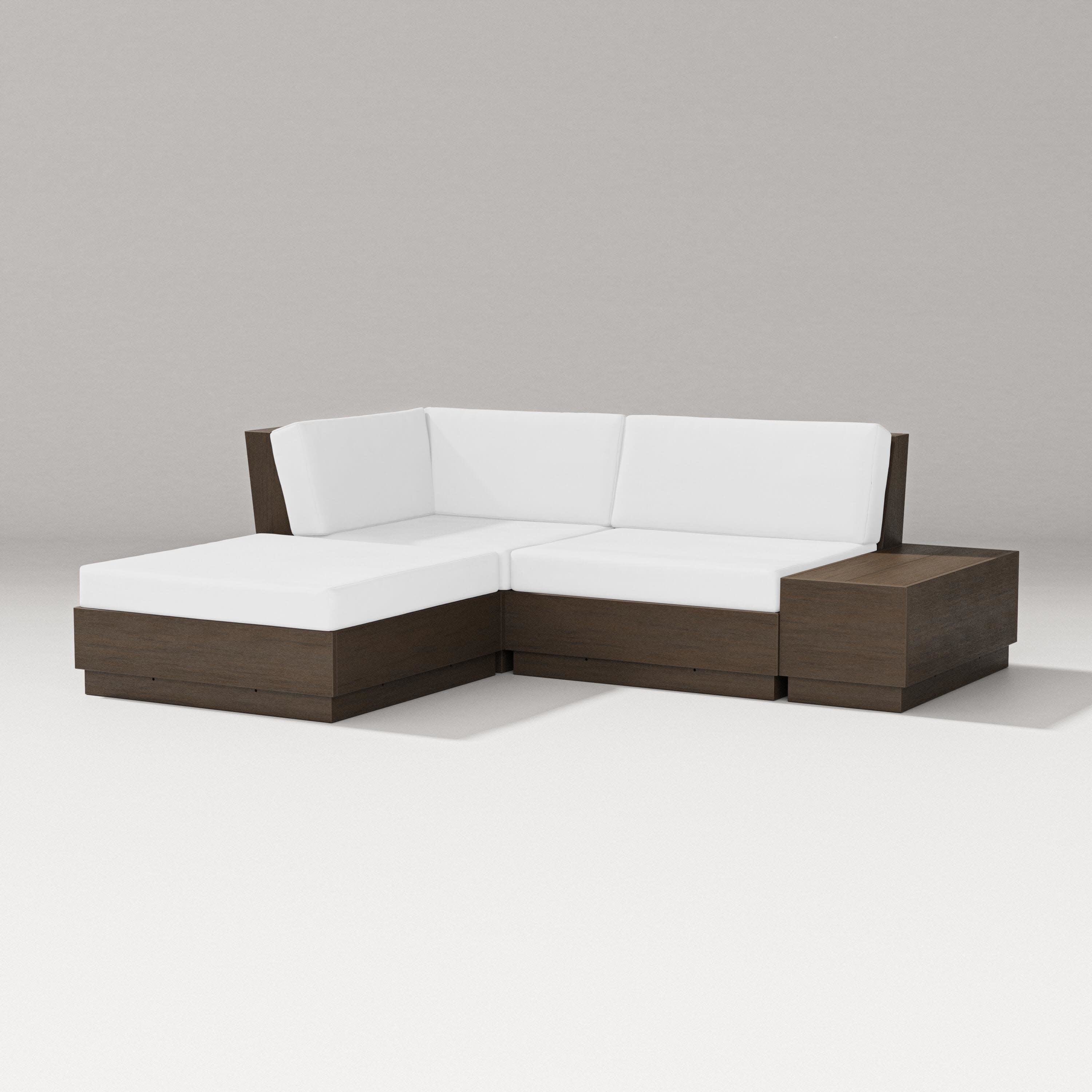 Elevate Loveseat Sectional with Chaise in Kona / Natural