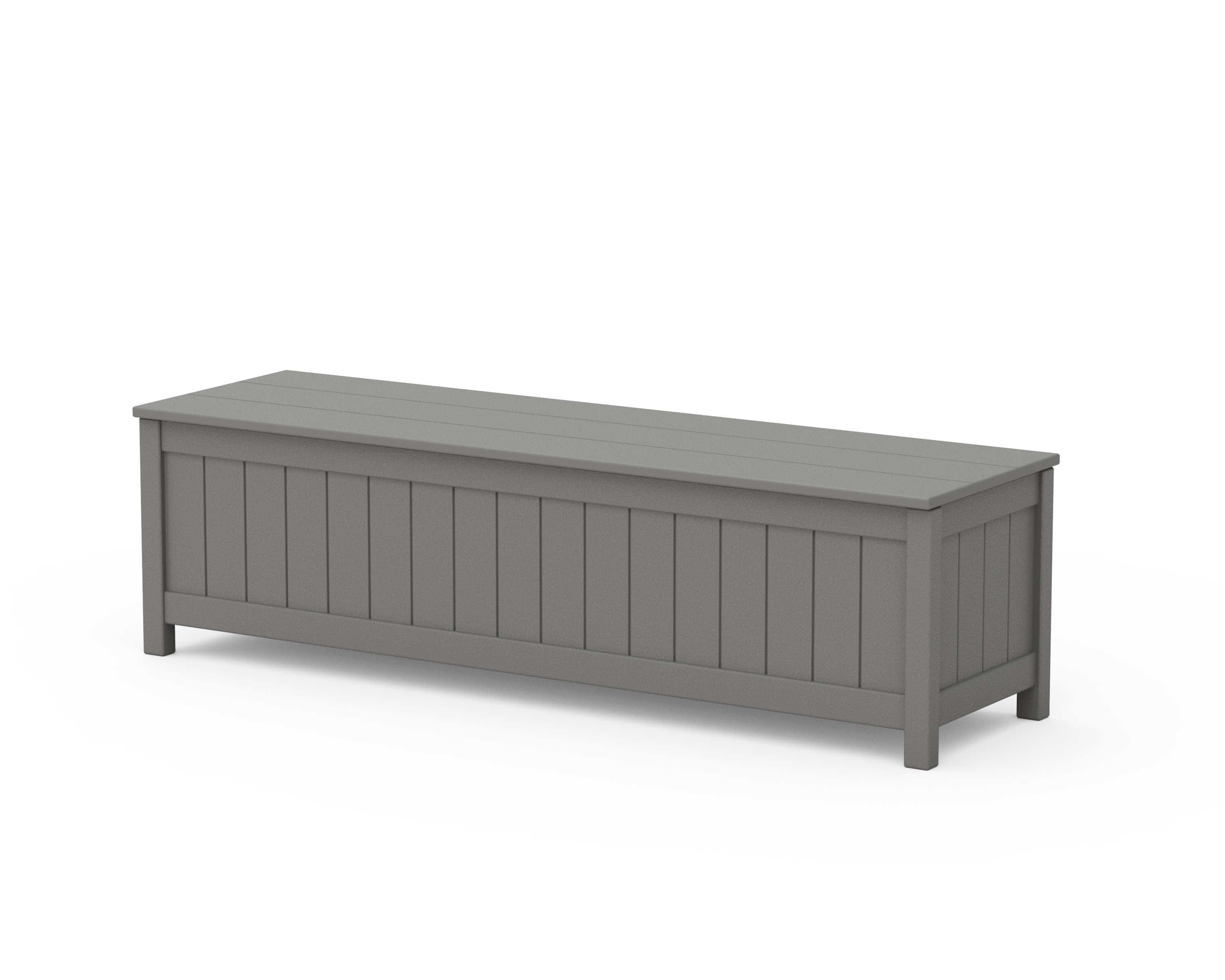 Vineyard 60" Storage Bench in Slate Grey