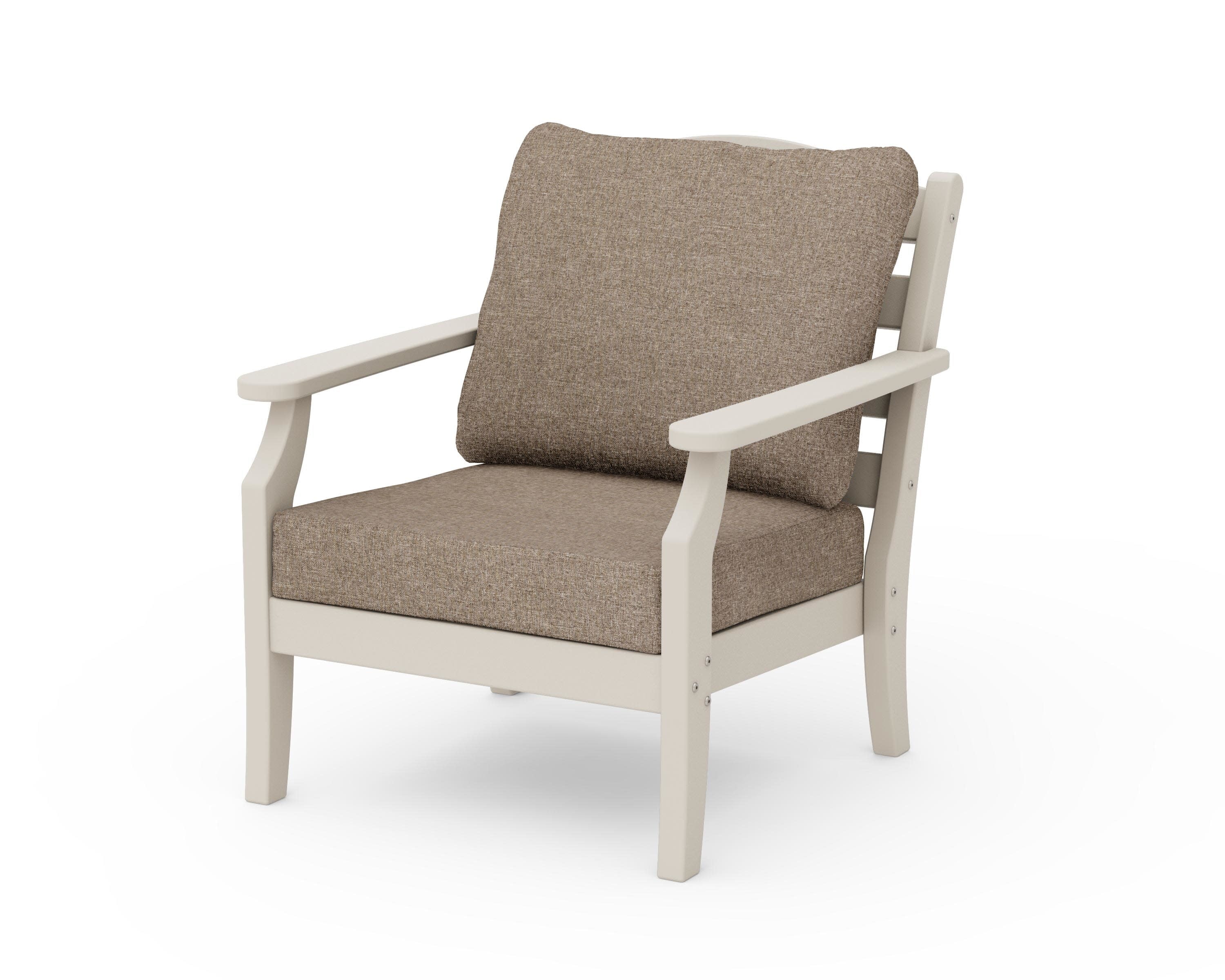 Savannah Deep Seating Chair in Sand / Spiced Burlap