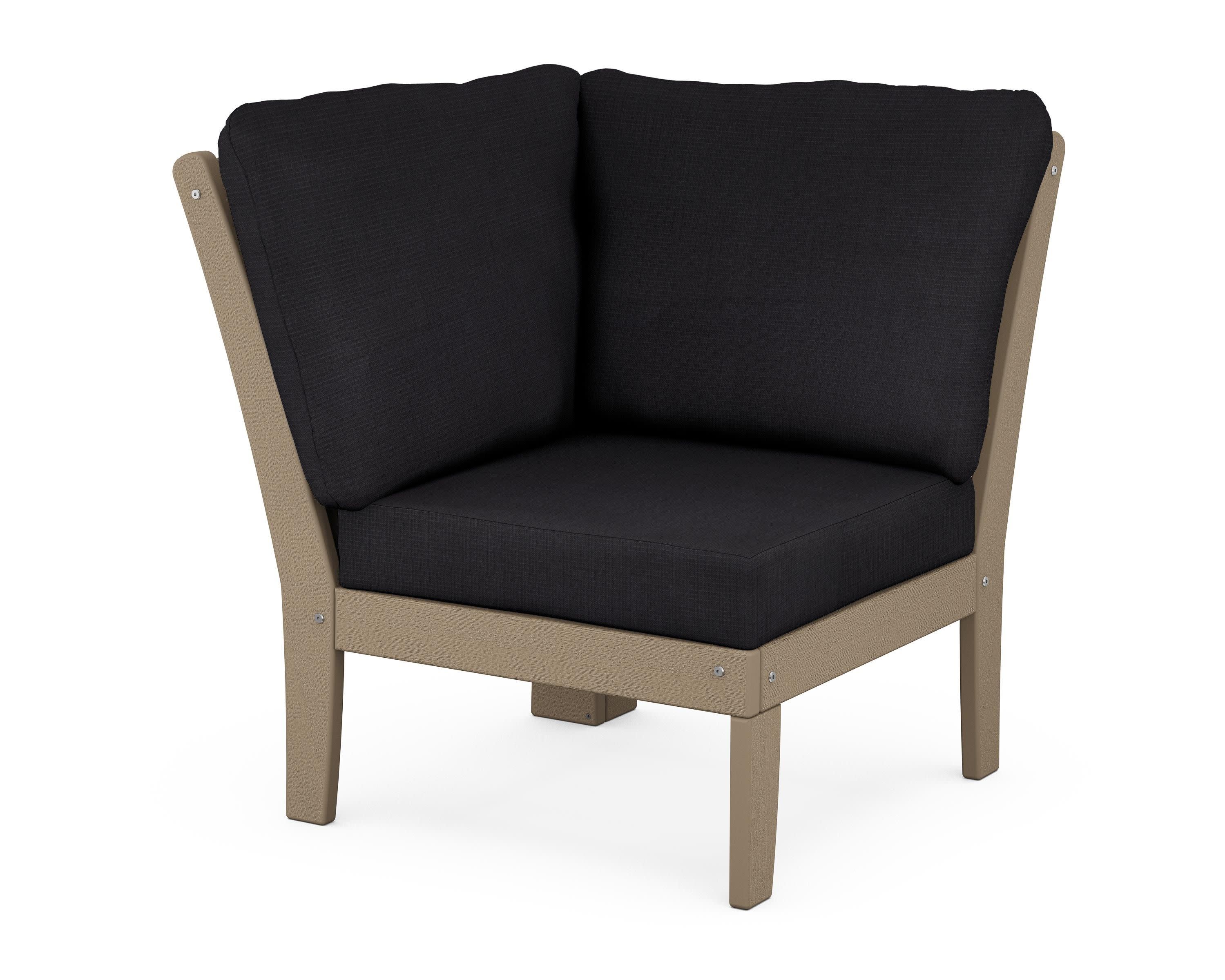 Braxton Modular Corner Chair in Vintage Sahara / Midnight Linen