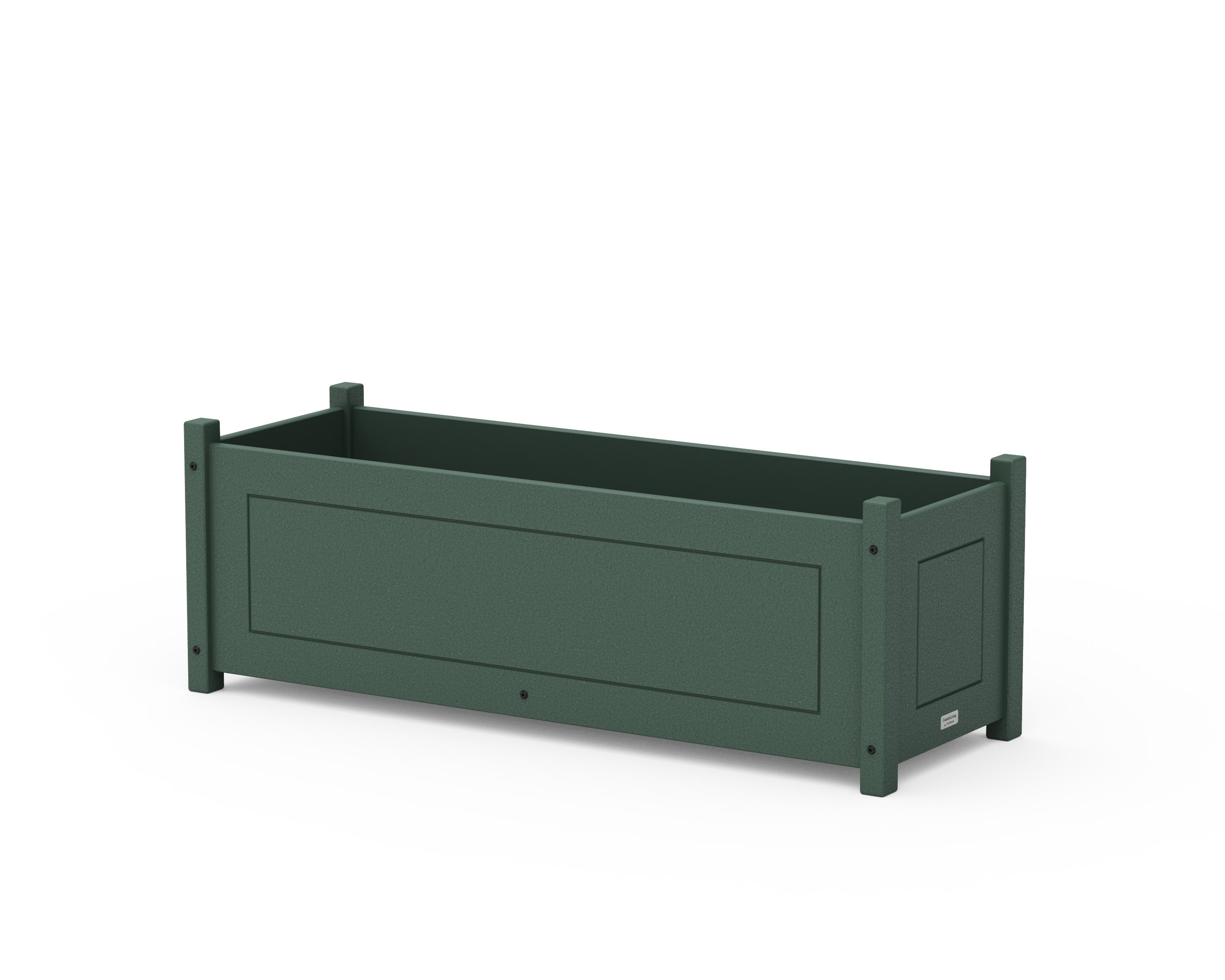 Country Living Rectangle Triple Planter Box in Green