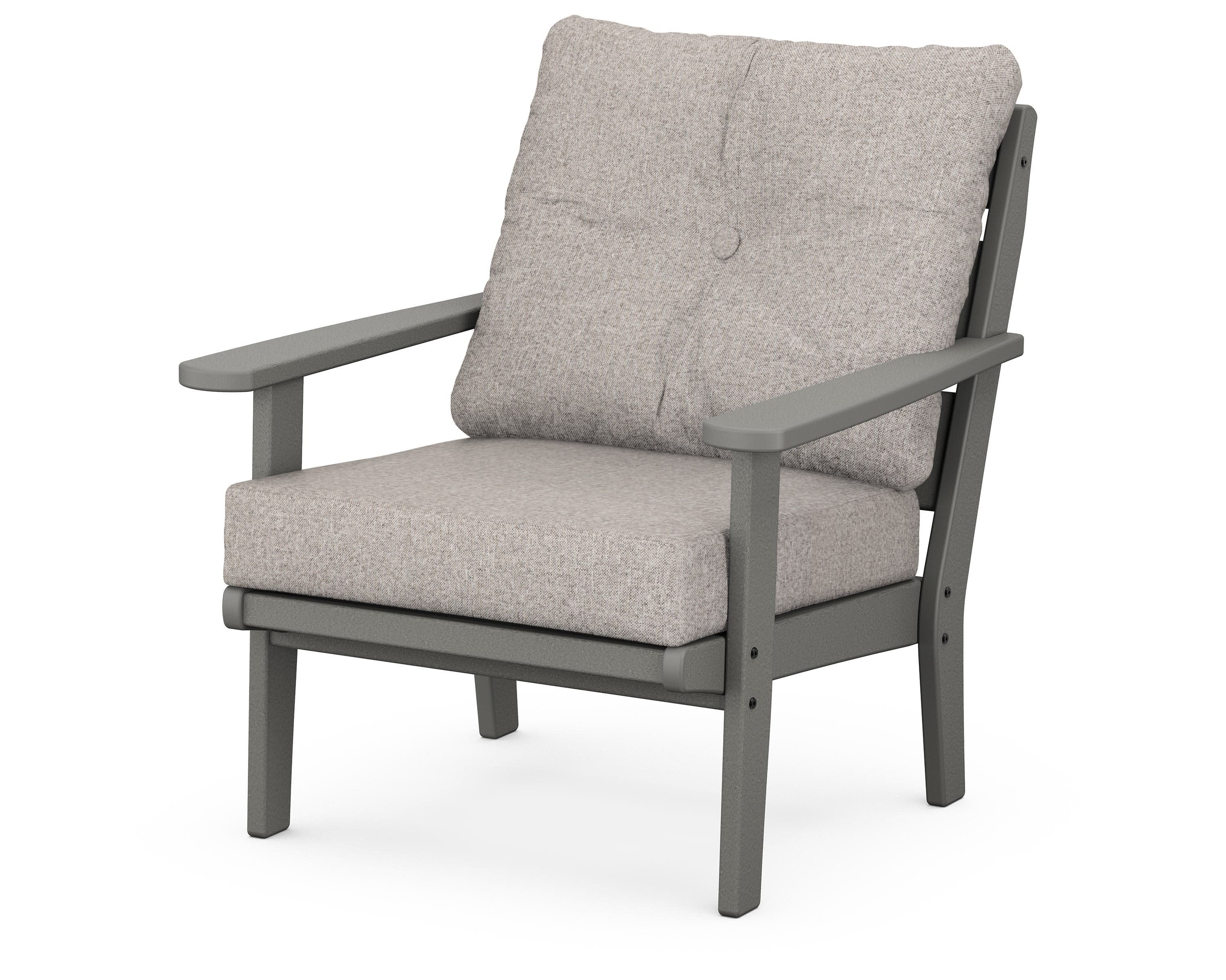 Lakeside Deep Seating Chair in Slate Grey / Weathered Tweed