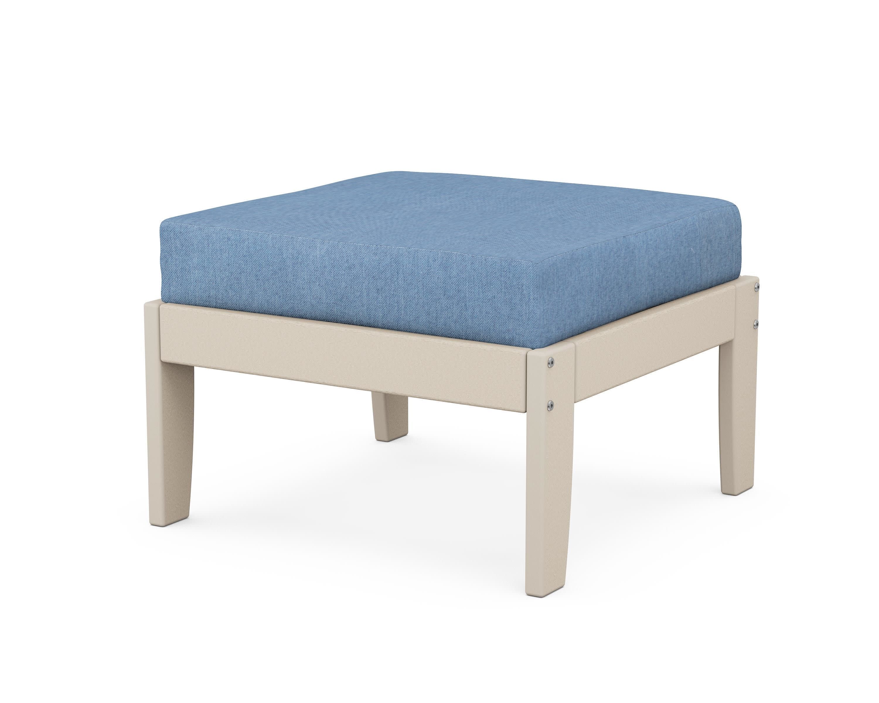 Modular Ottoman - Classic in Sand / Sky Blue
