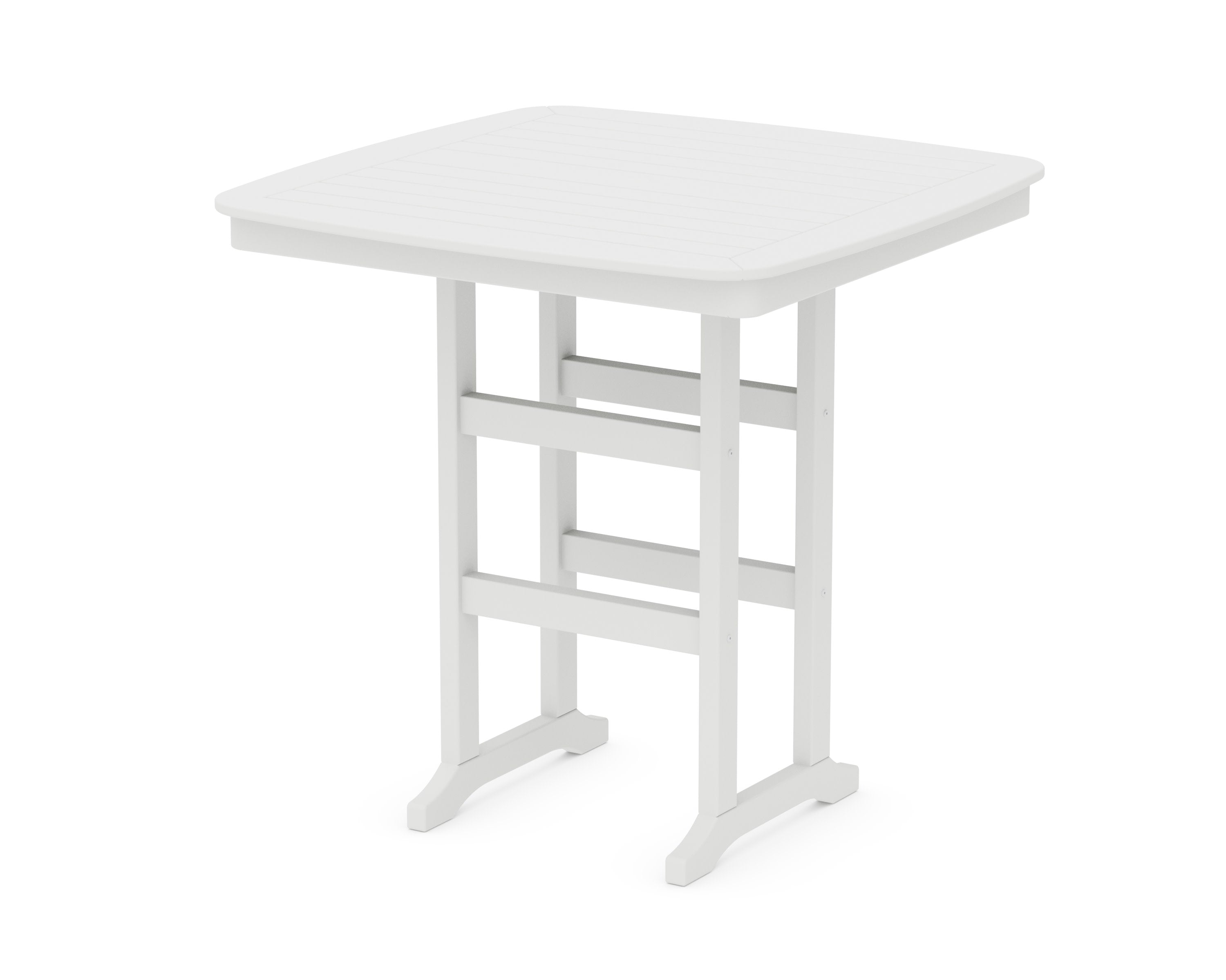 Nautical 44" Bar Table in White