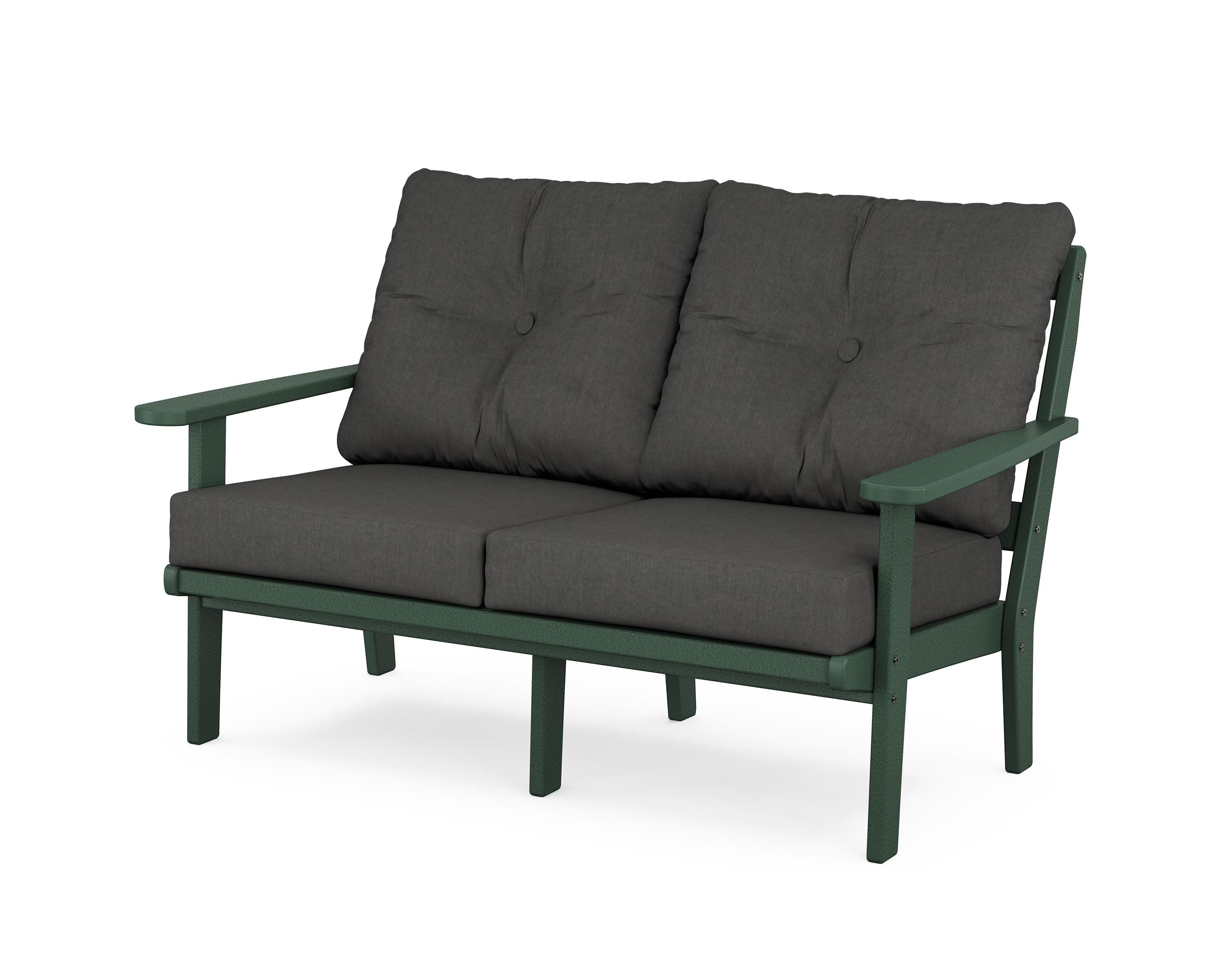 Mission Deep SeatingLoveseat in Green / Spectrum Carbon