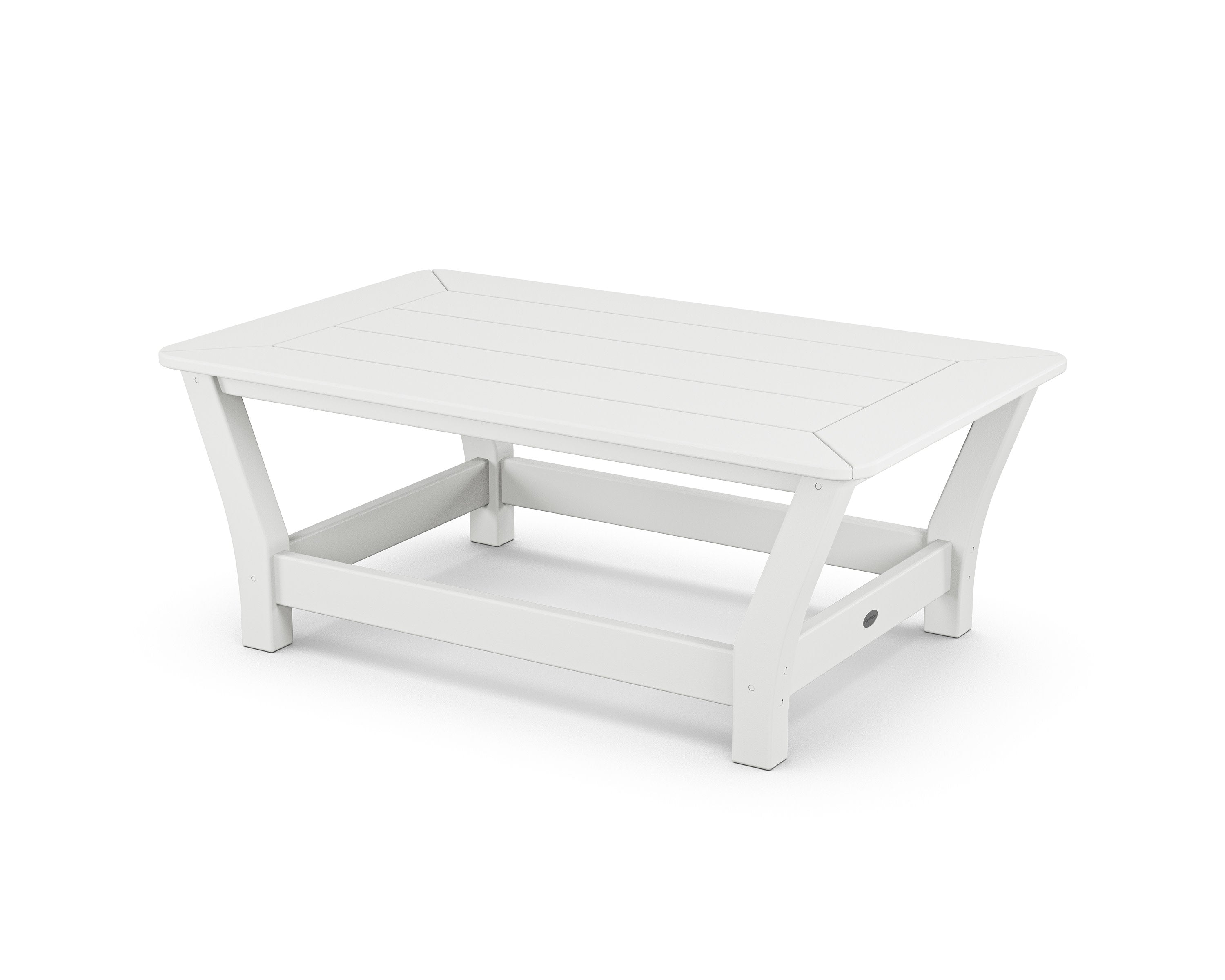Harbour Slat Coffee Table in White