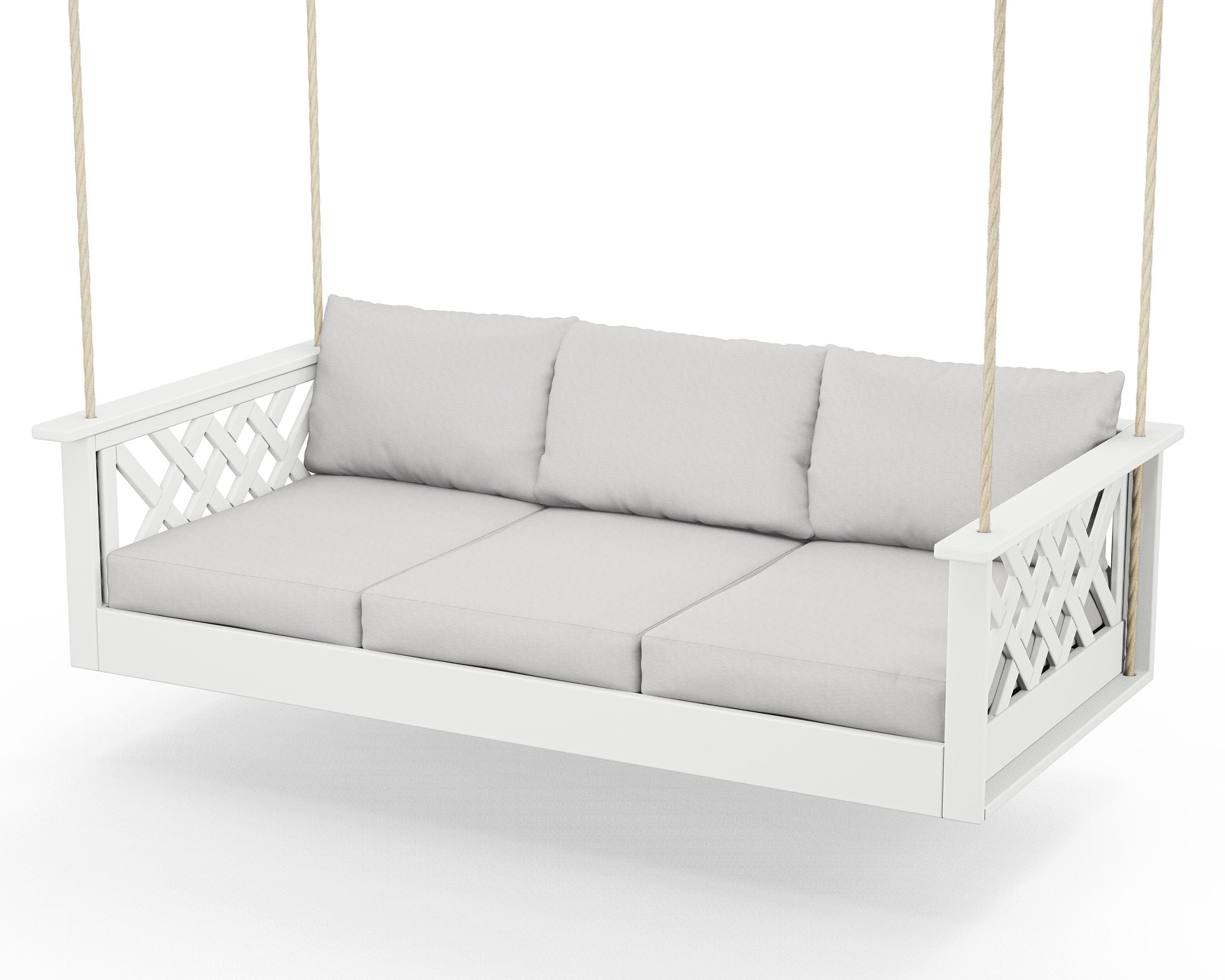 Wovendale Daybed Swing in White / Diamond in the Rough