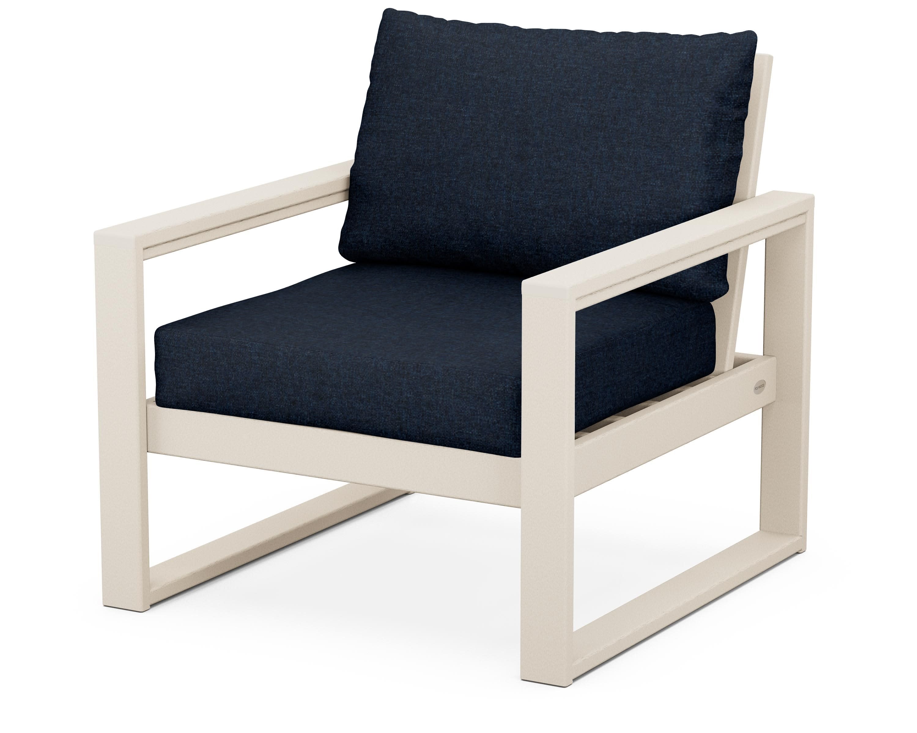 EDGE Club Chair in Sand / Marine Indigo