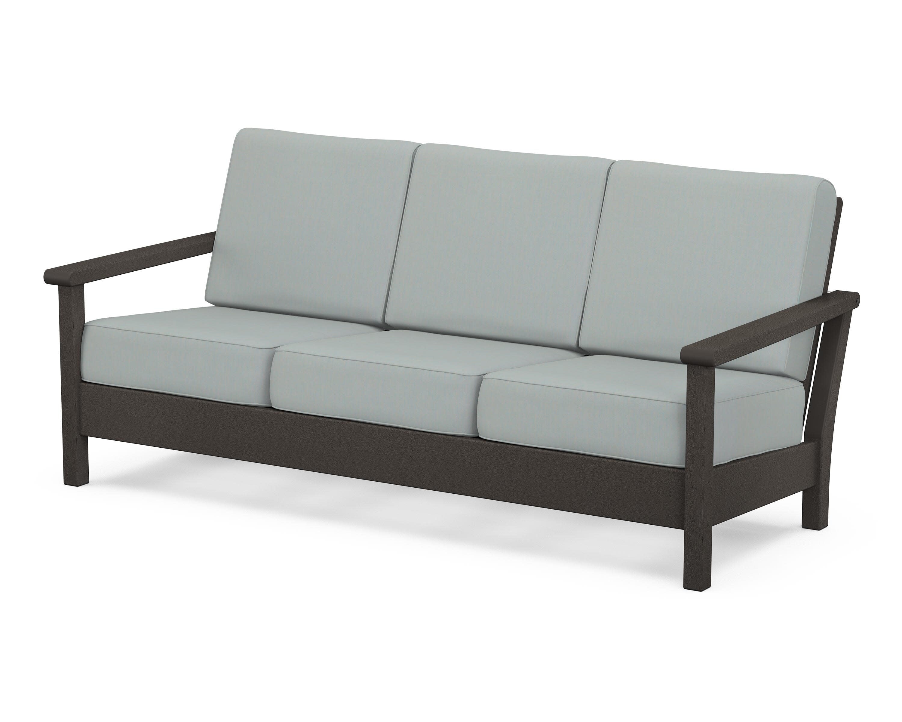 Harbour Deep Seating Sofa in Vintage Coffee / Spa