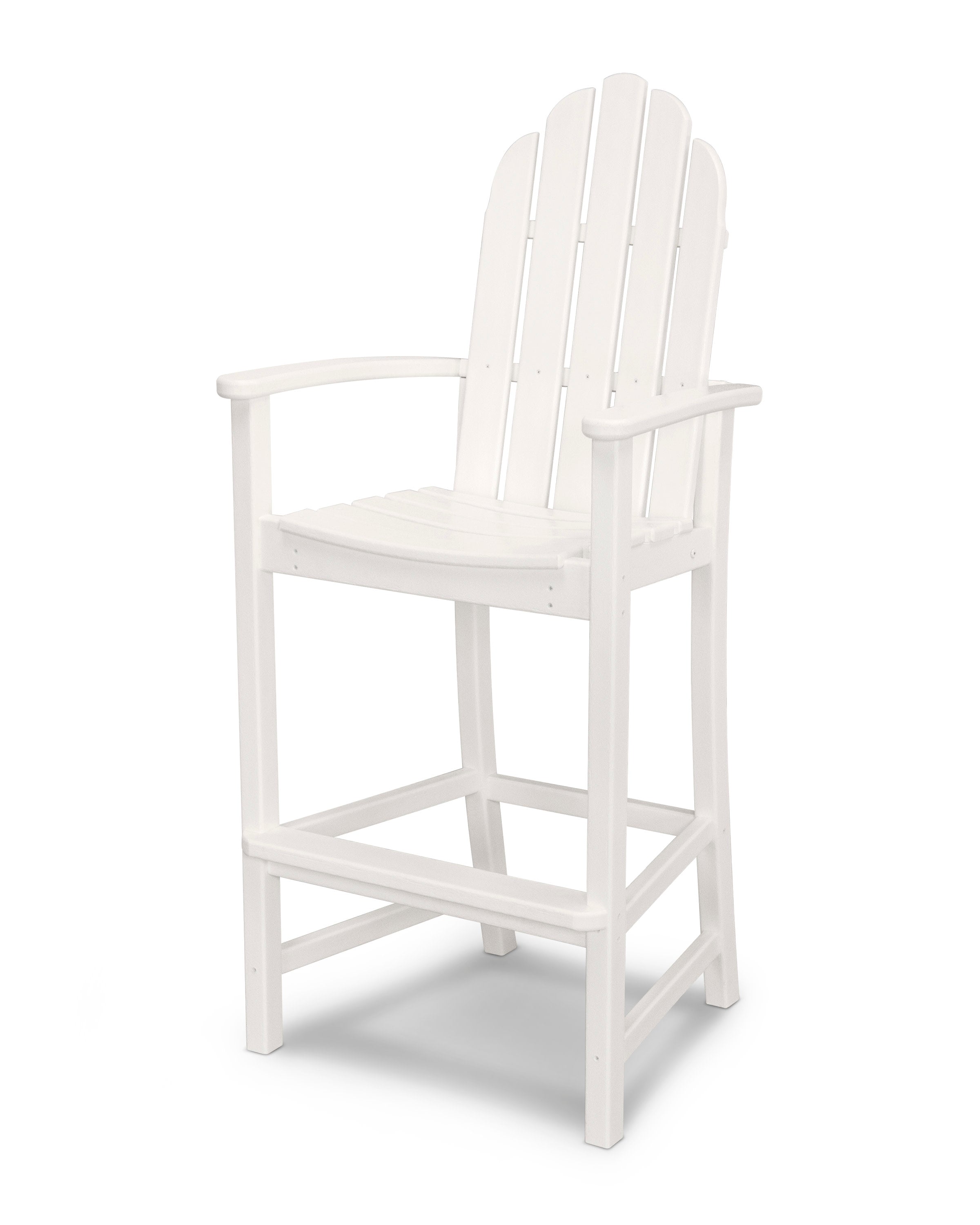 Classic Adirondack Bar Chair in White