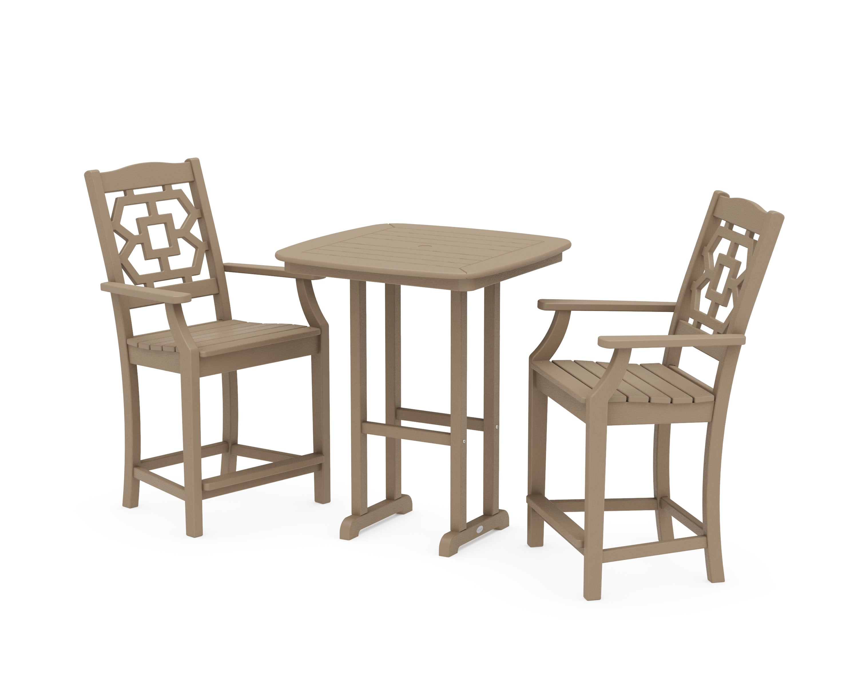 Chinoiserie 3-Piece Counter Set in Vintage Sahara