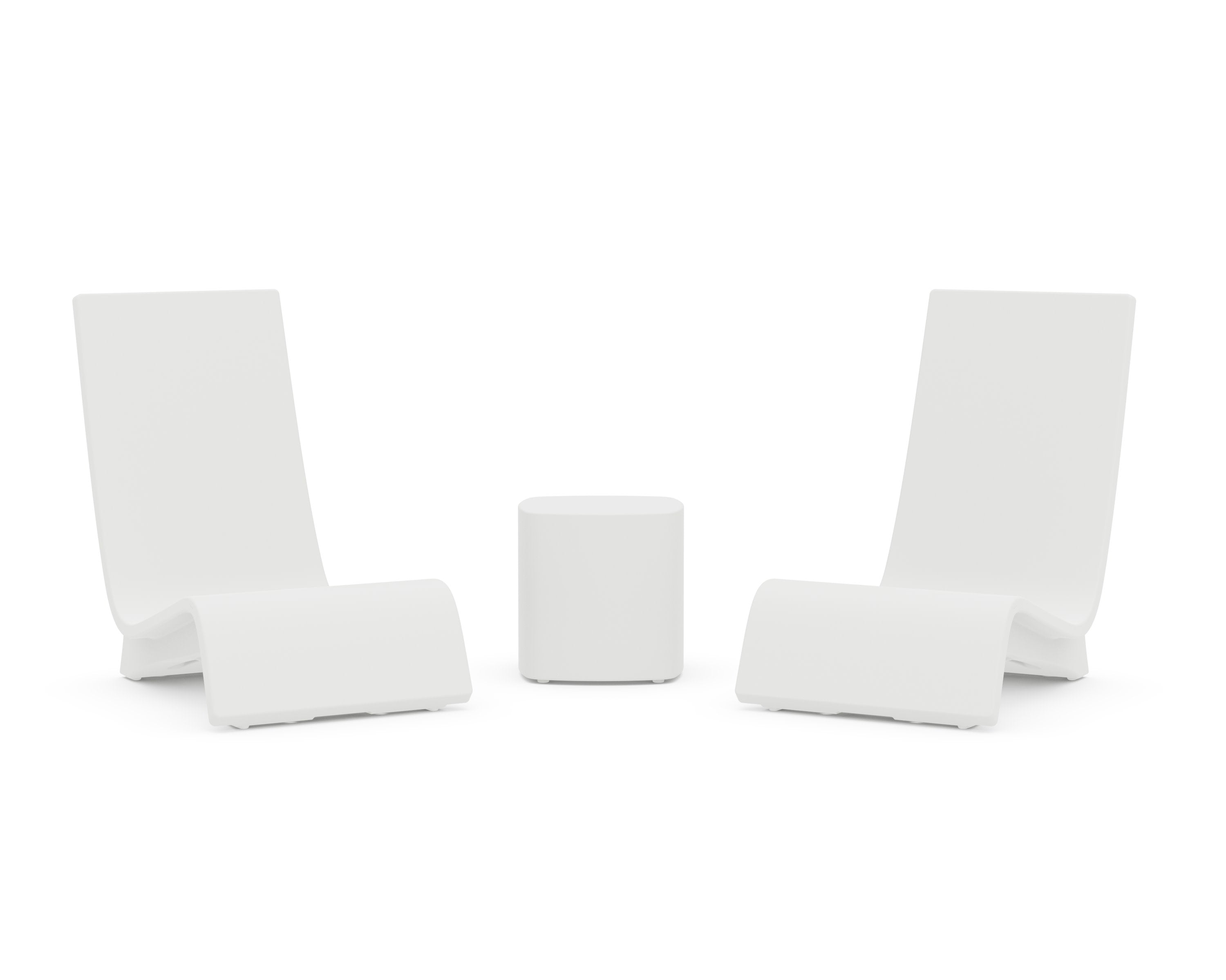 Laguna 3-Piece In-Pool Chair Lounge Set in White