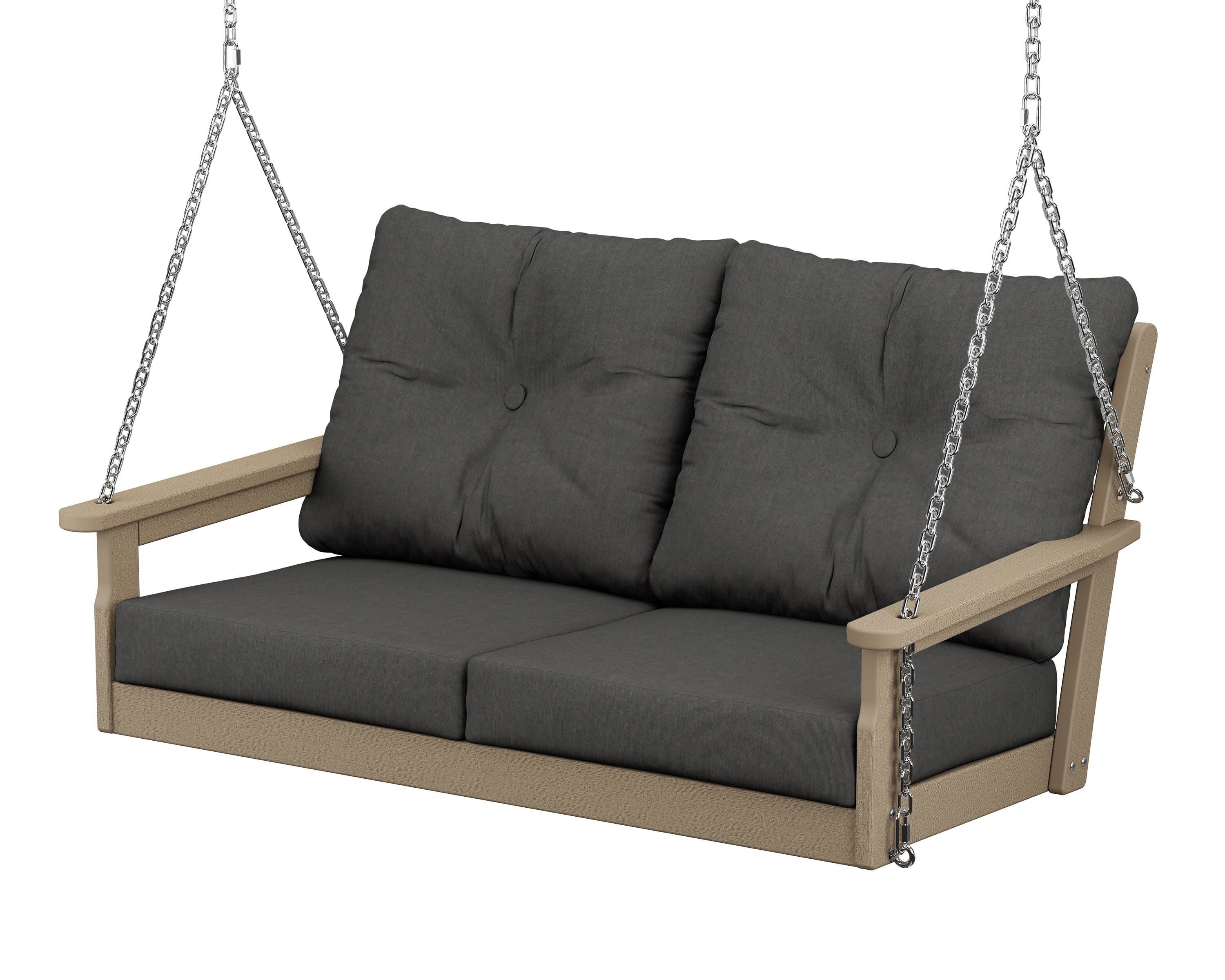 Vineyard Deep Seating Swing in Vintage Sahara / Spectrum Carbon