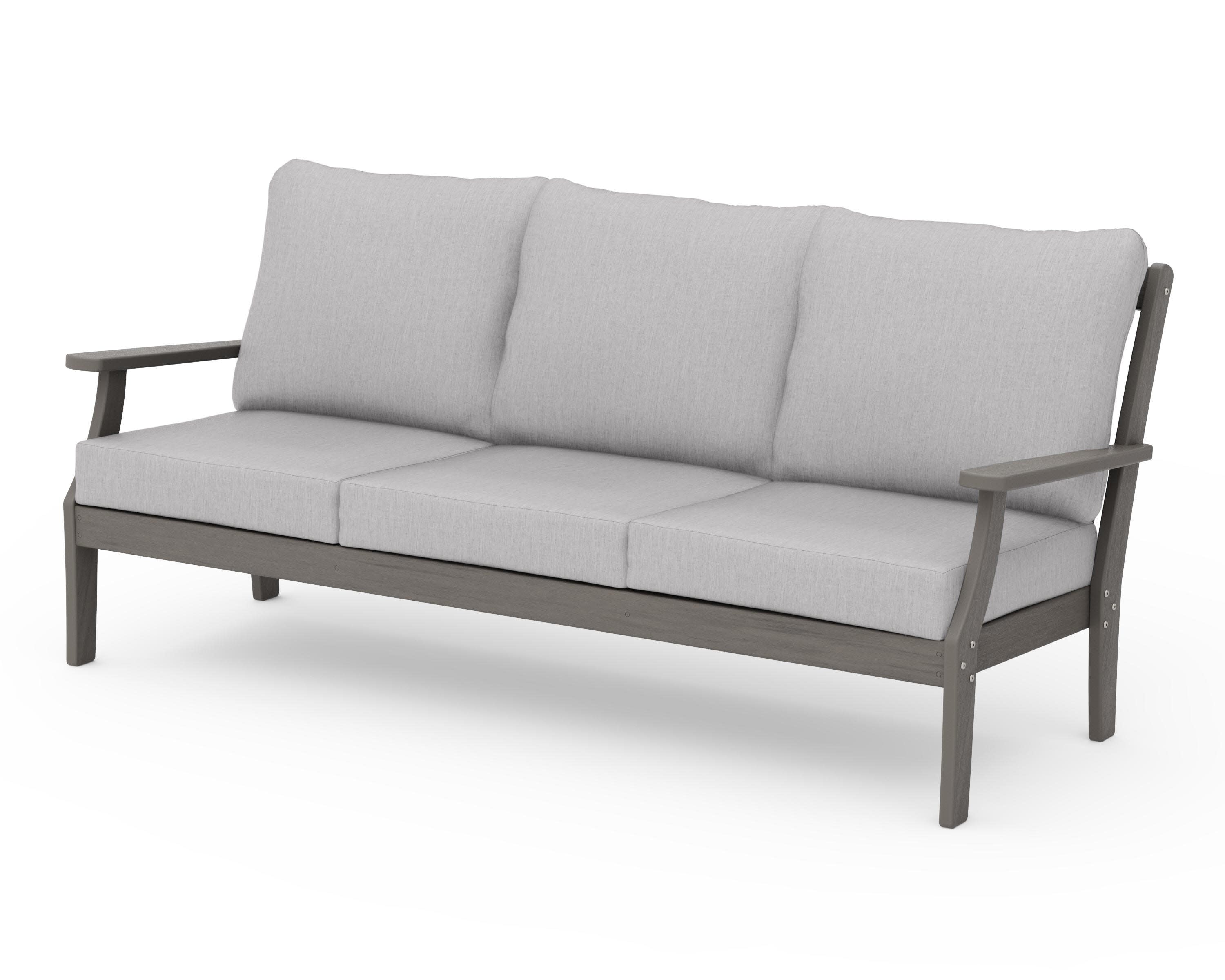 Braxton Deep Seating Sofa in Driftwood / Granite