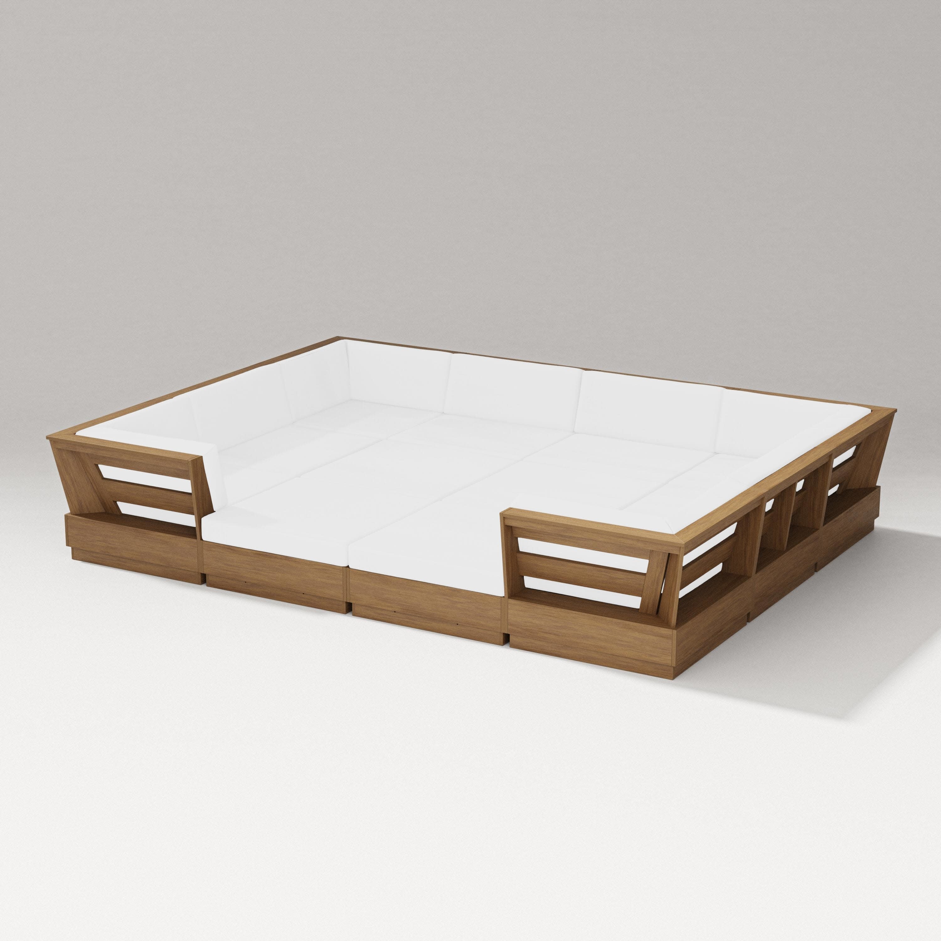 Elevate 12-Piece Pit Sectional in Natural / Natural