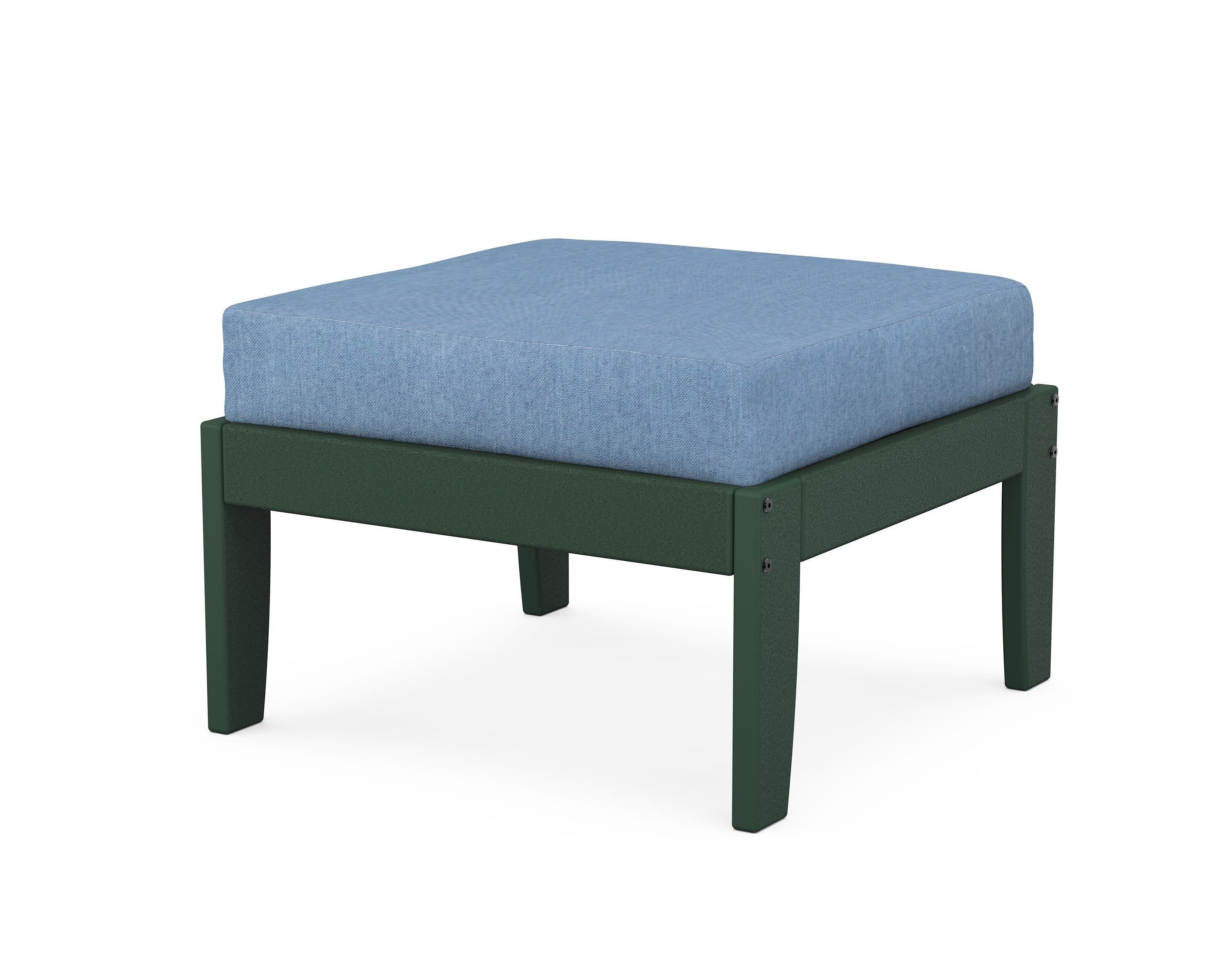 Modular Ottoman - Classic in Green / Sky Blue