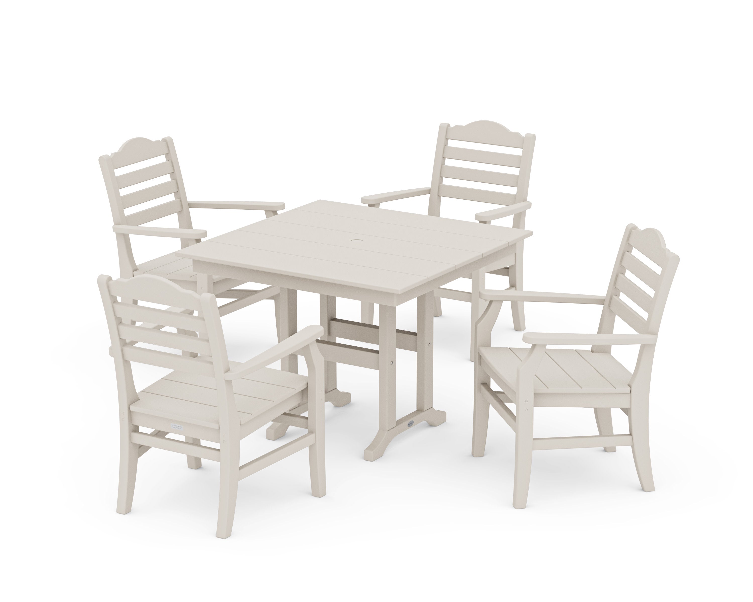 Savannah 5-Piece Farmhouse Dining Set in Sand
