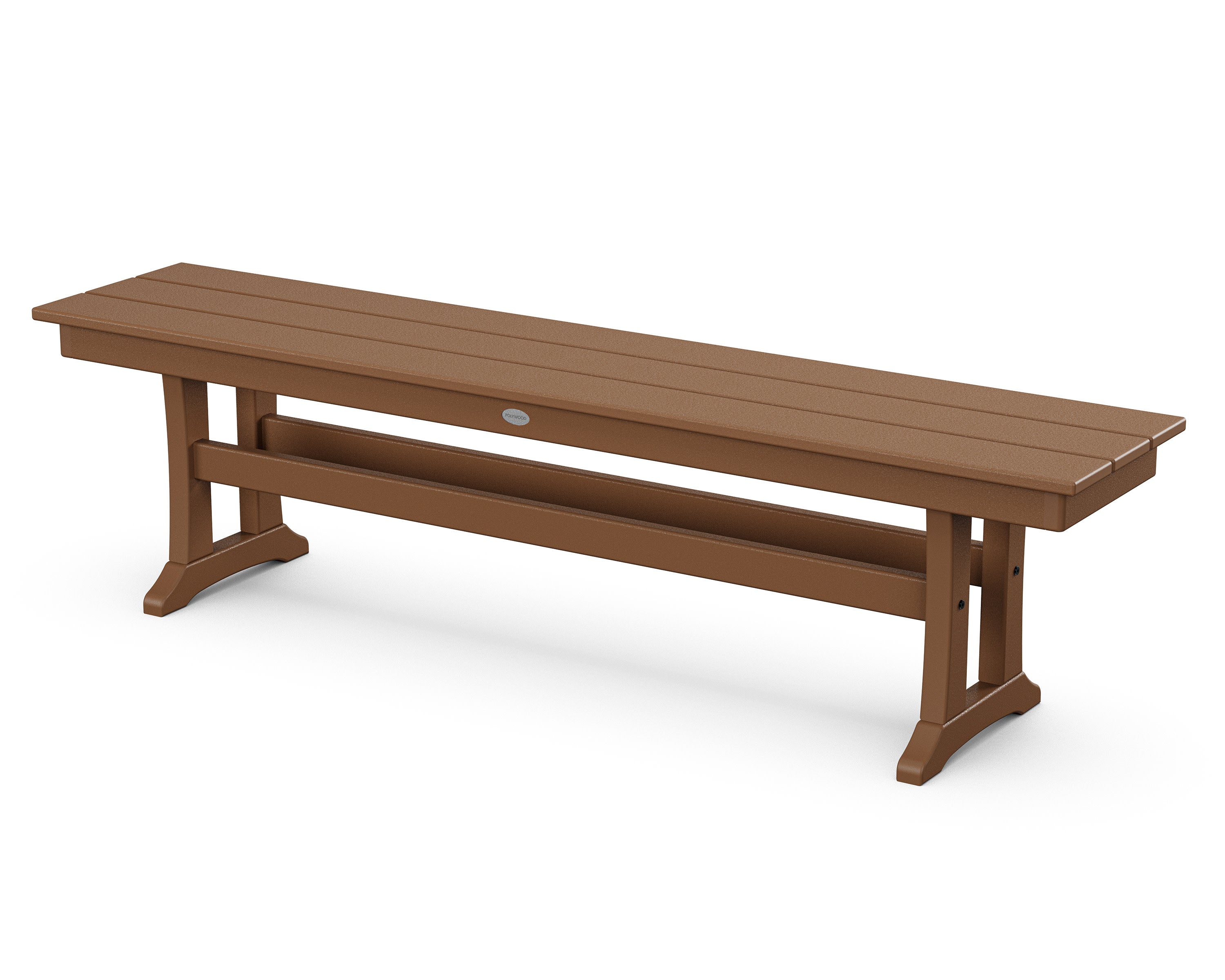 Farmhouse Trestle 65" Bench in Teak