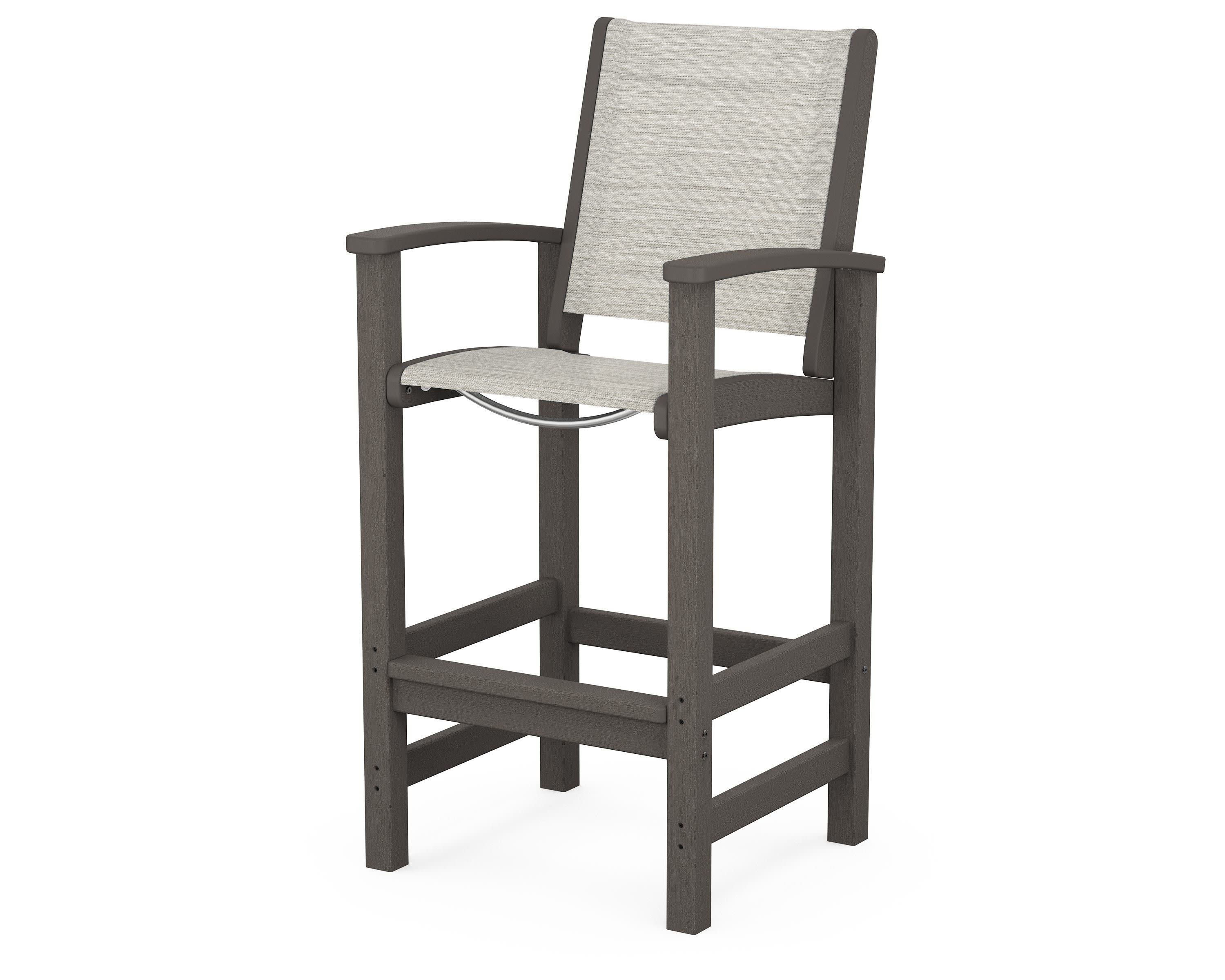 Coastal Bar Chair in Vintage Coffee / Birch Sling