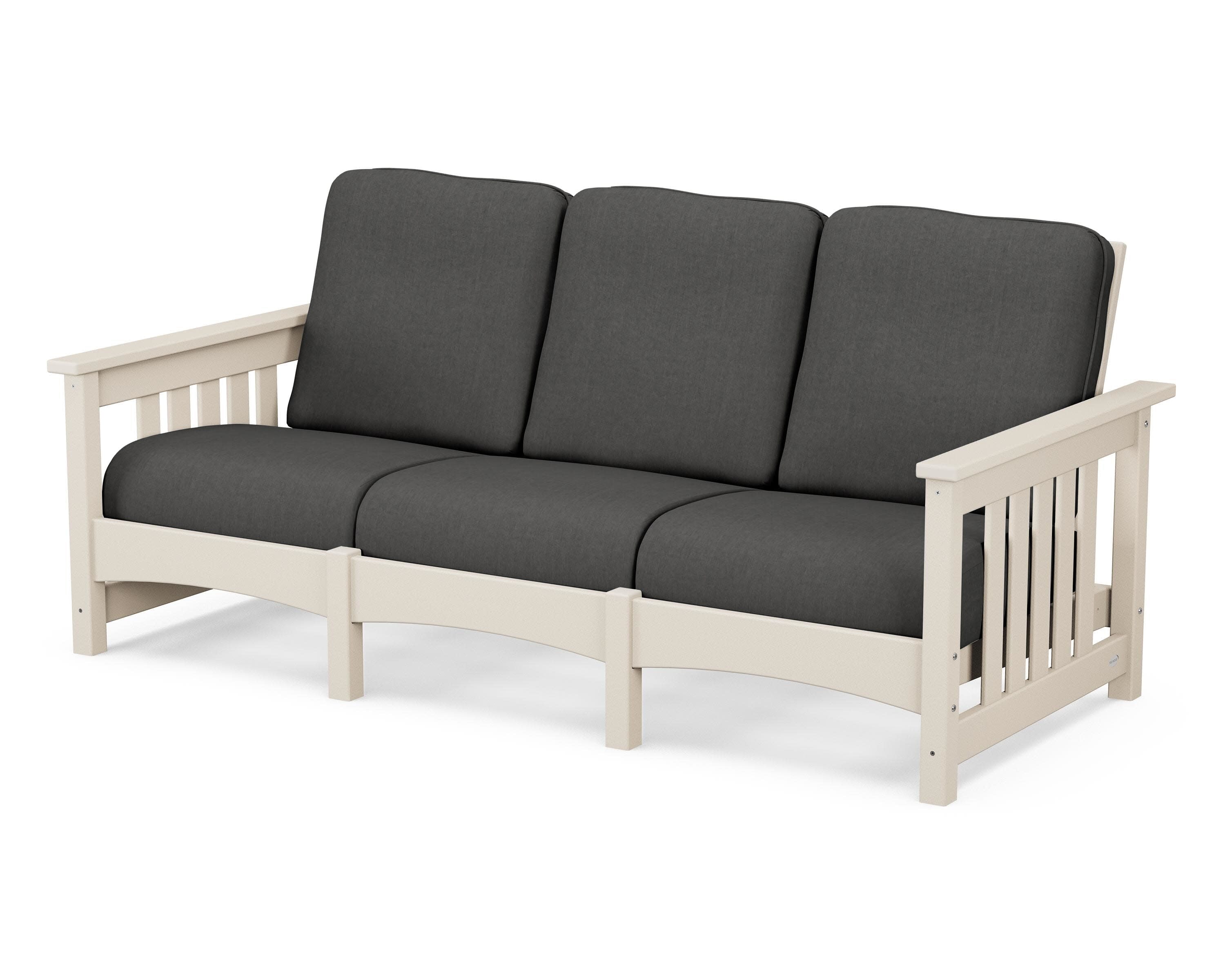 Club Mission Sofa in Sand / Spectrum Carbon