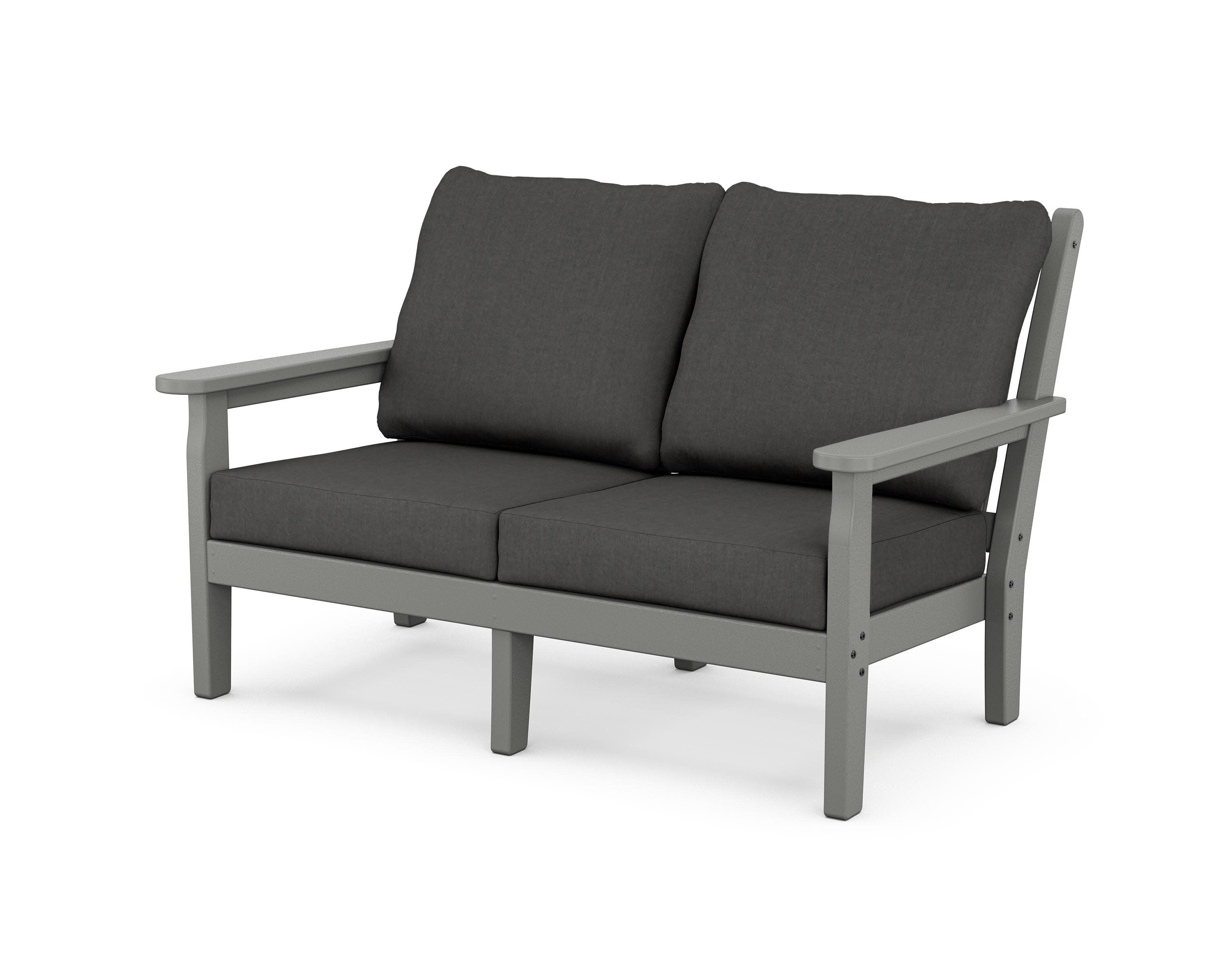 Chippendale Deep Seating Loveseat in Slate Grey / Spectrum Carbon