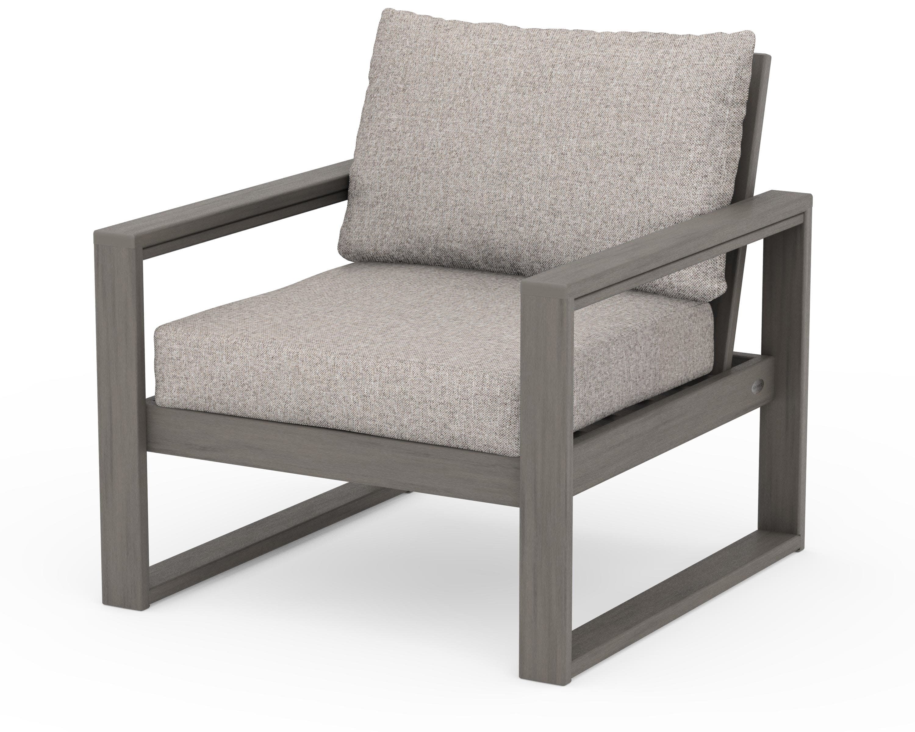 EDGE Club Chair in Driftwood / Weathered Tweed