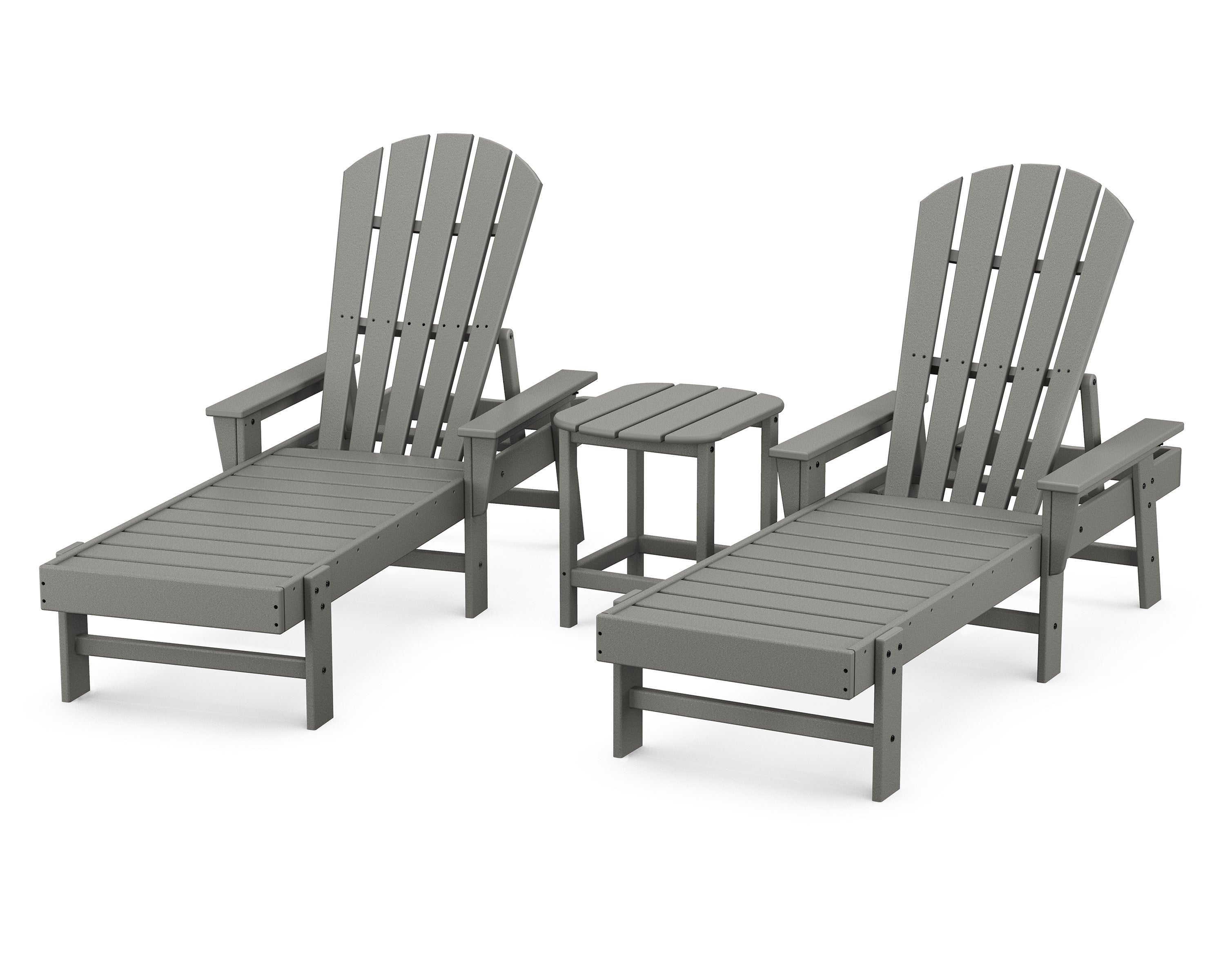 South Beach Chaise 3-Piece Set in Slate Grey