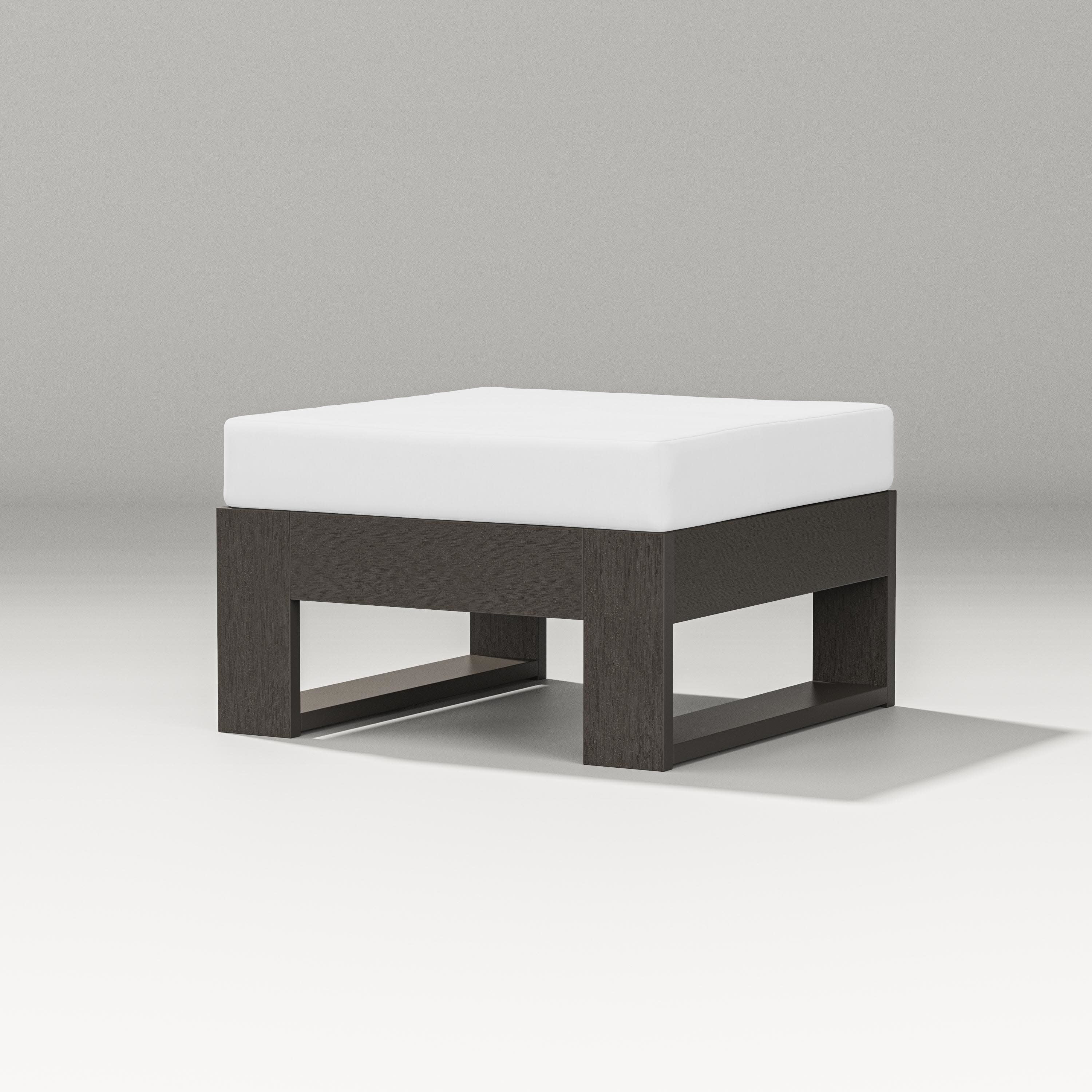 Latitude Lounge Ottoman in Vintage Coffee / Natural
