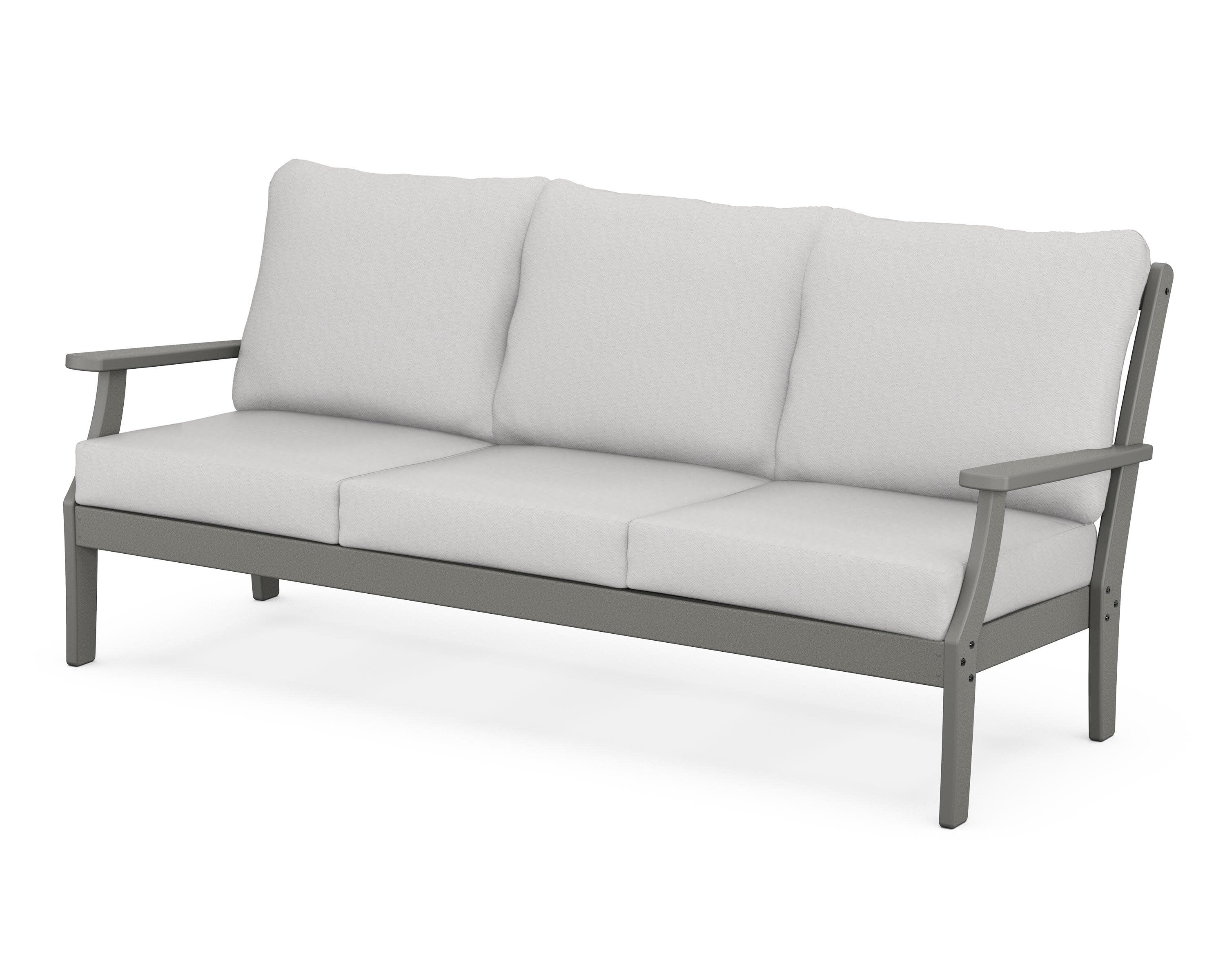 Braxton Deep Seating Sofa in Slate Grey / Diamond in the Rough