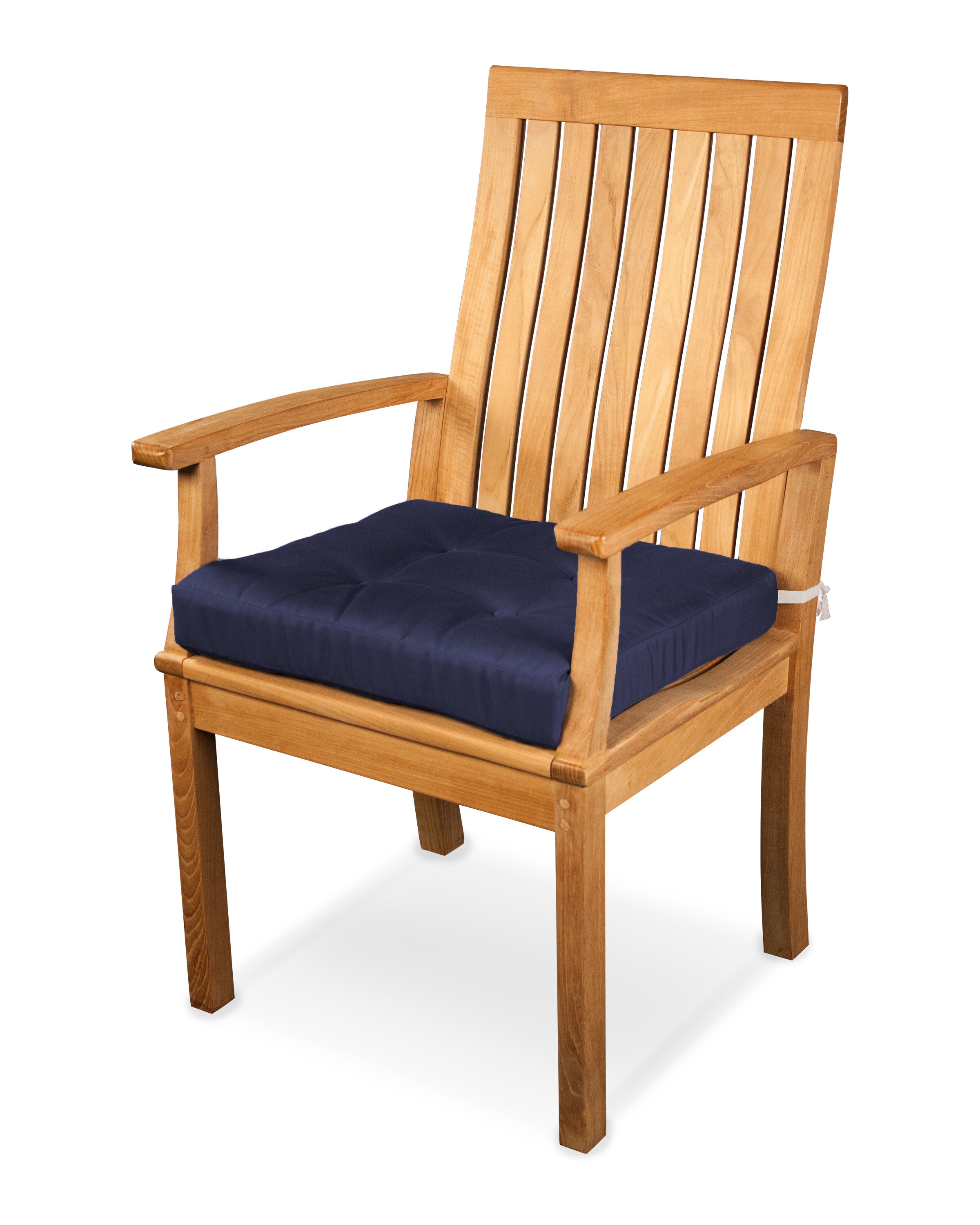 Ateeva Luxe 21" x 19" Outdoor Seat Cushion by POLYWOOD in Navy