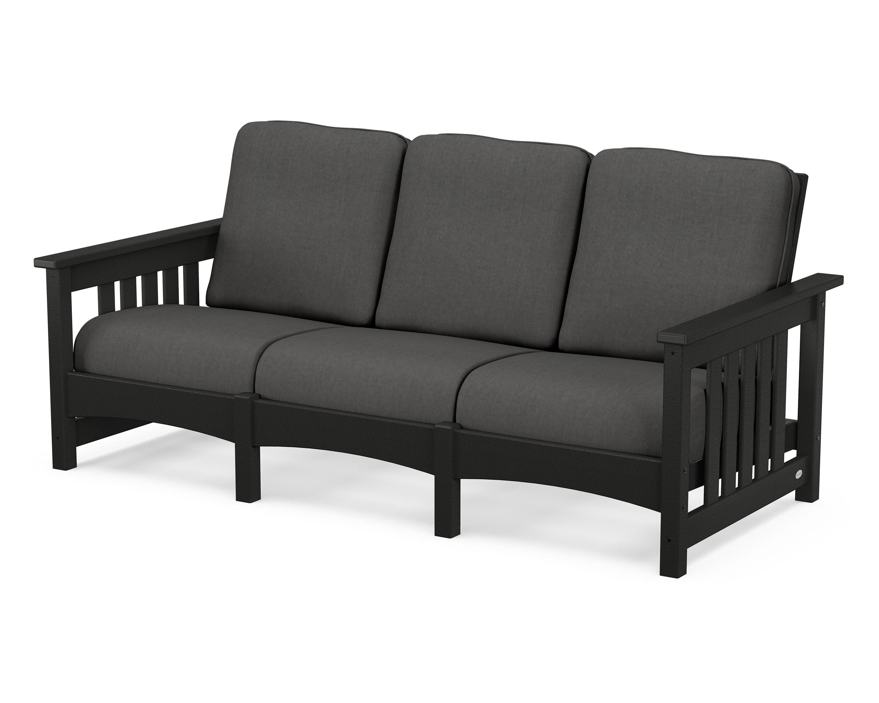Club Mission Sofa in Black / Spectrum Carbon