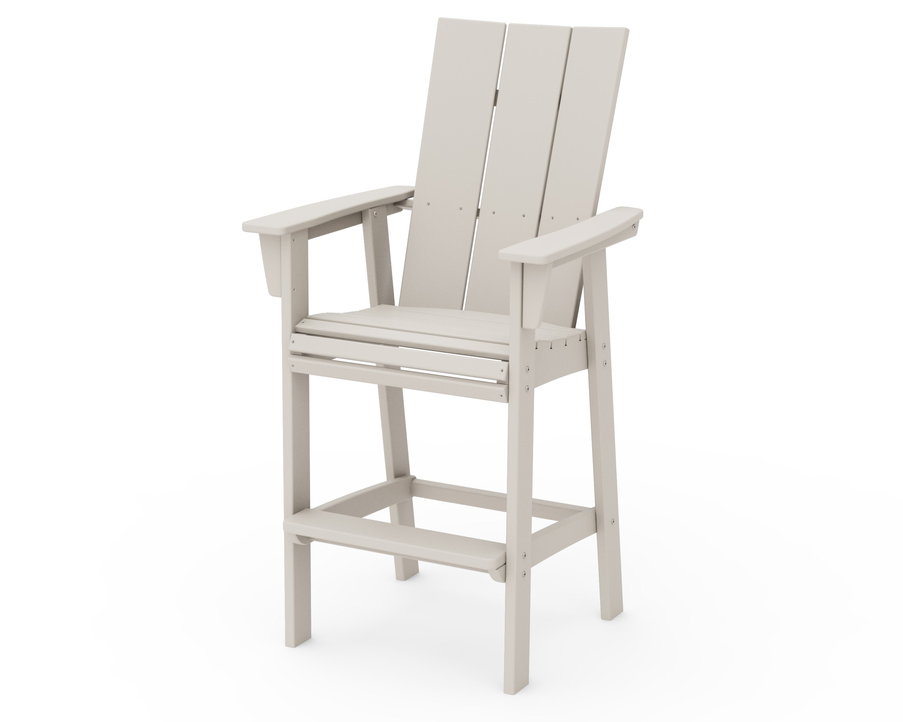 Modern Curveback Adirondack Bar Chair in Sand
