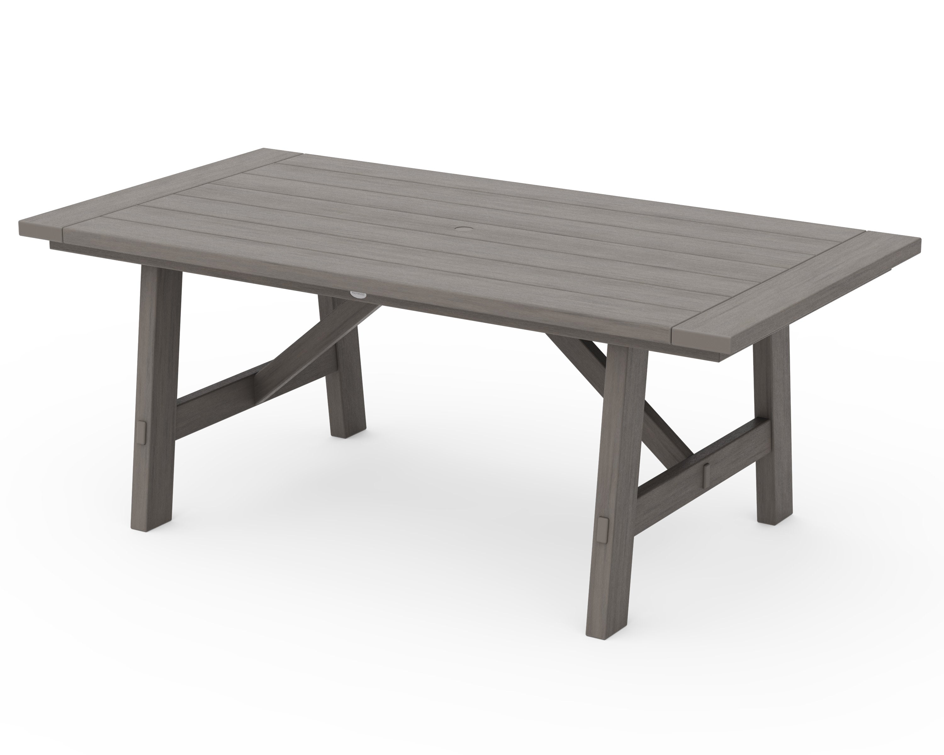Rustic Farmhouse 39" x 75" Dining Table in Driftwood
