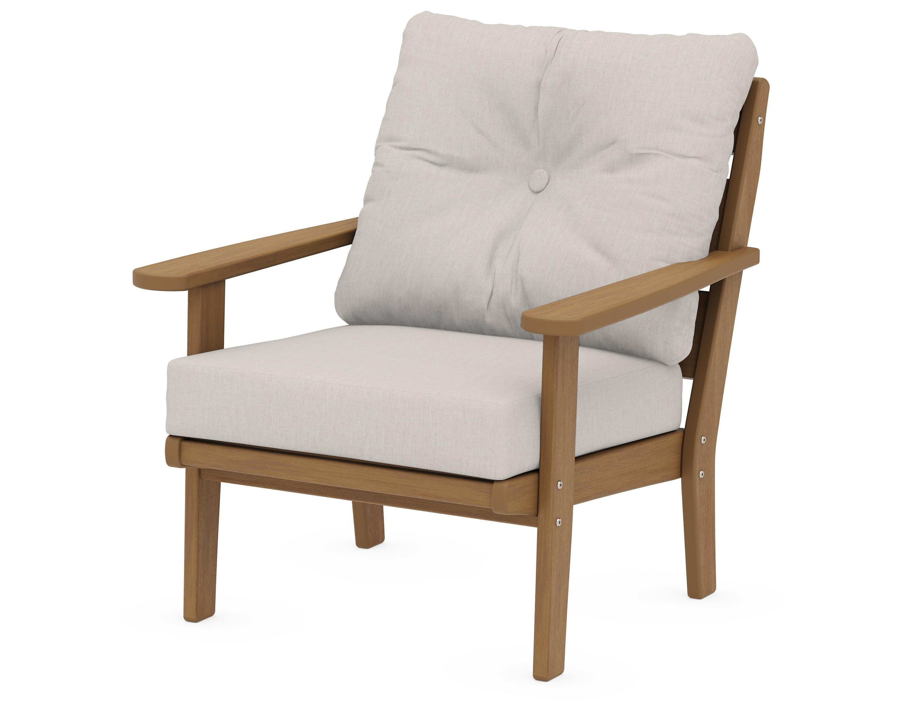 Lakeside Deep Seating Chair in Natural / Cast Ash