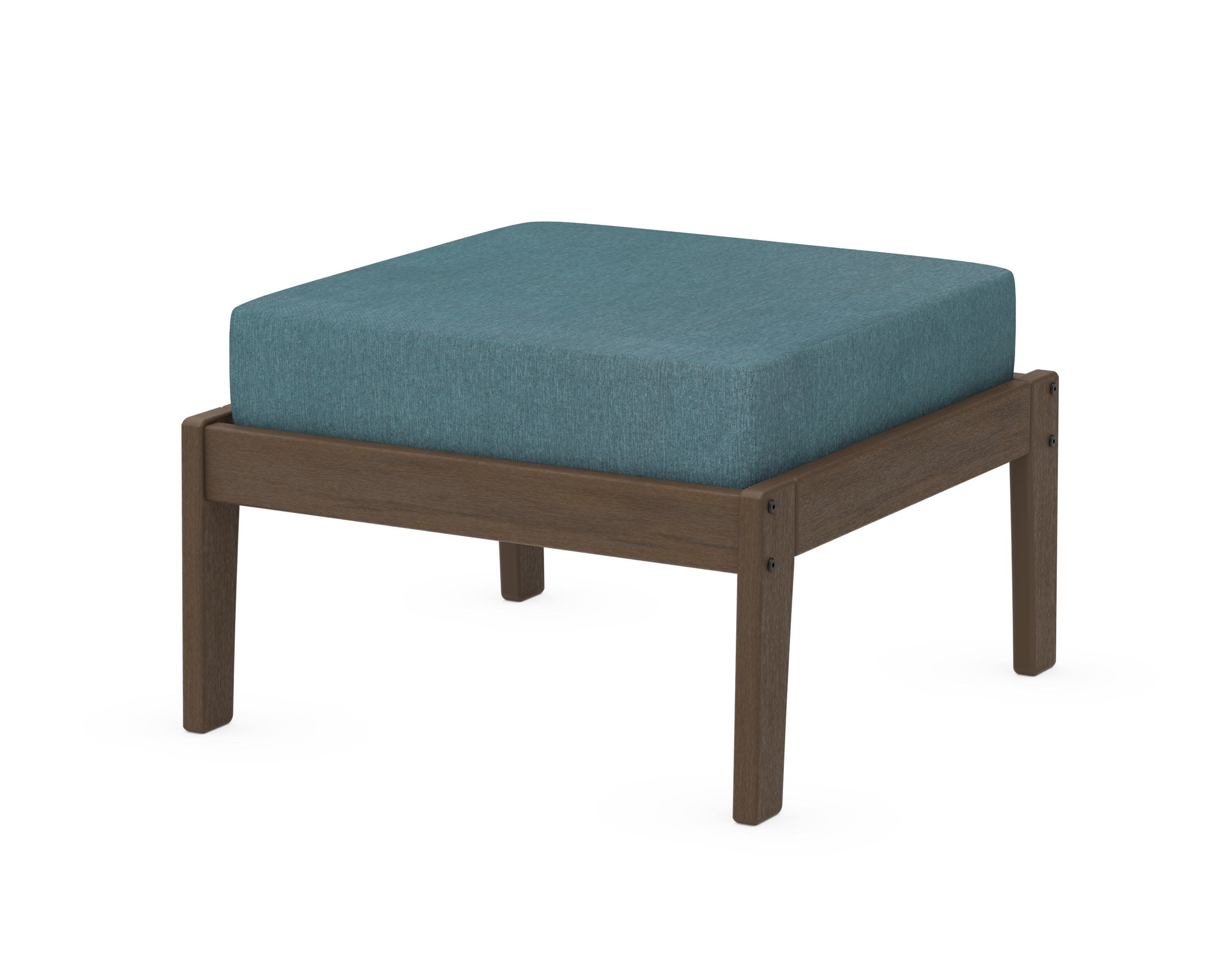 Deep Seating Ottoman in Kona / Ocean Teal
