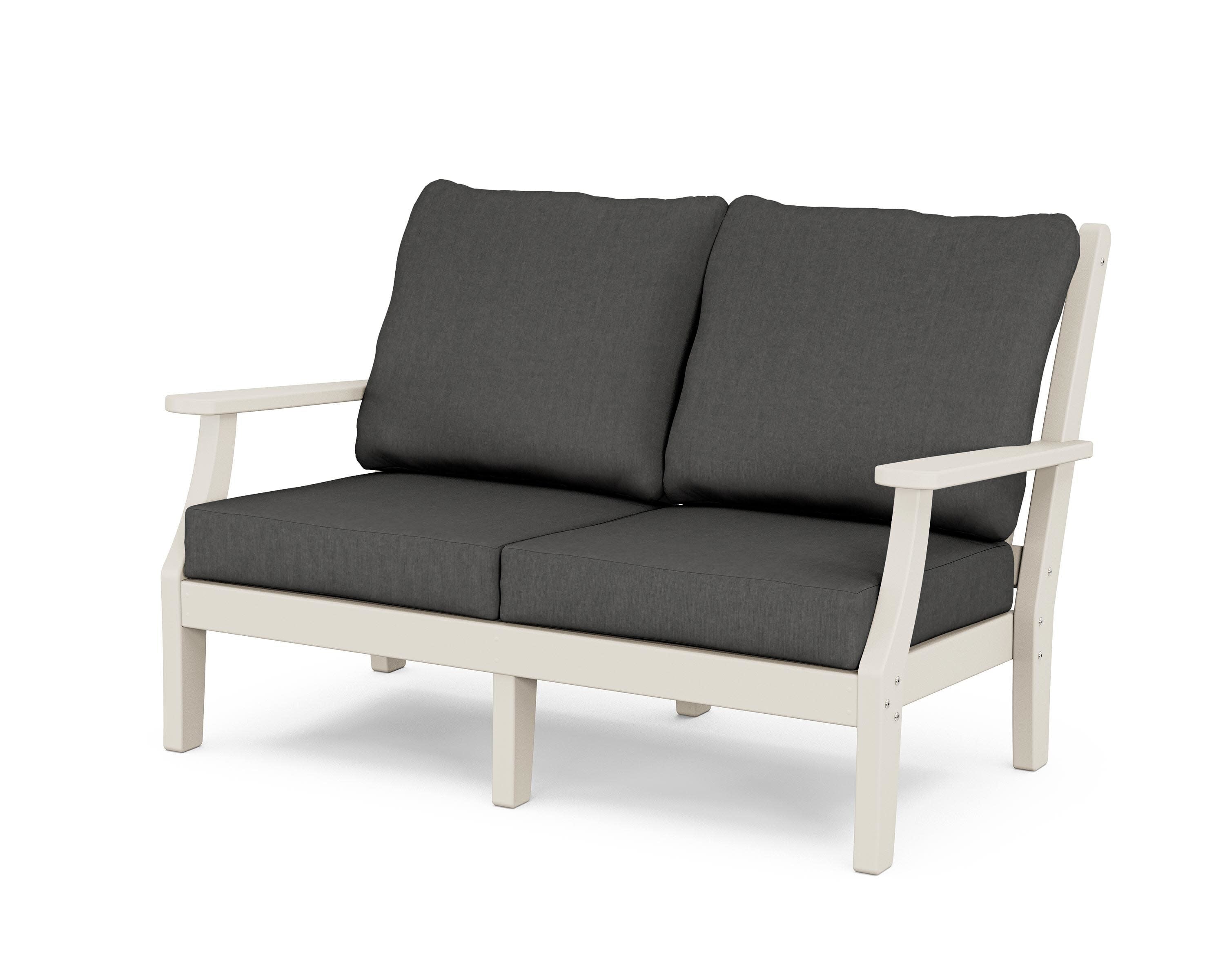 Wovendale Deep Seating Loveseat in Sand / Spectrum Carbon