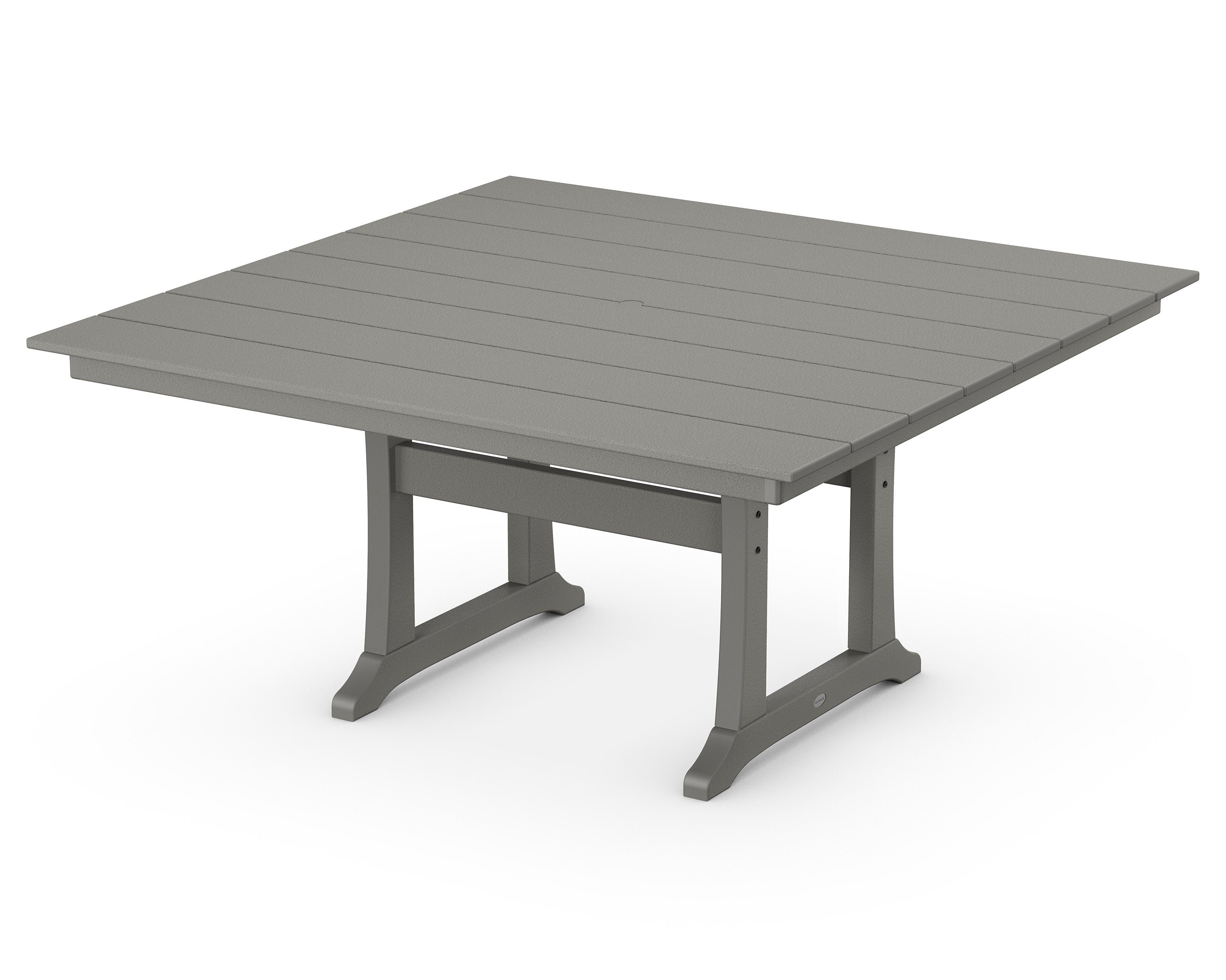 Farmhouse Trestle 59" Dining Table in Slate Grey