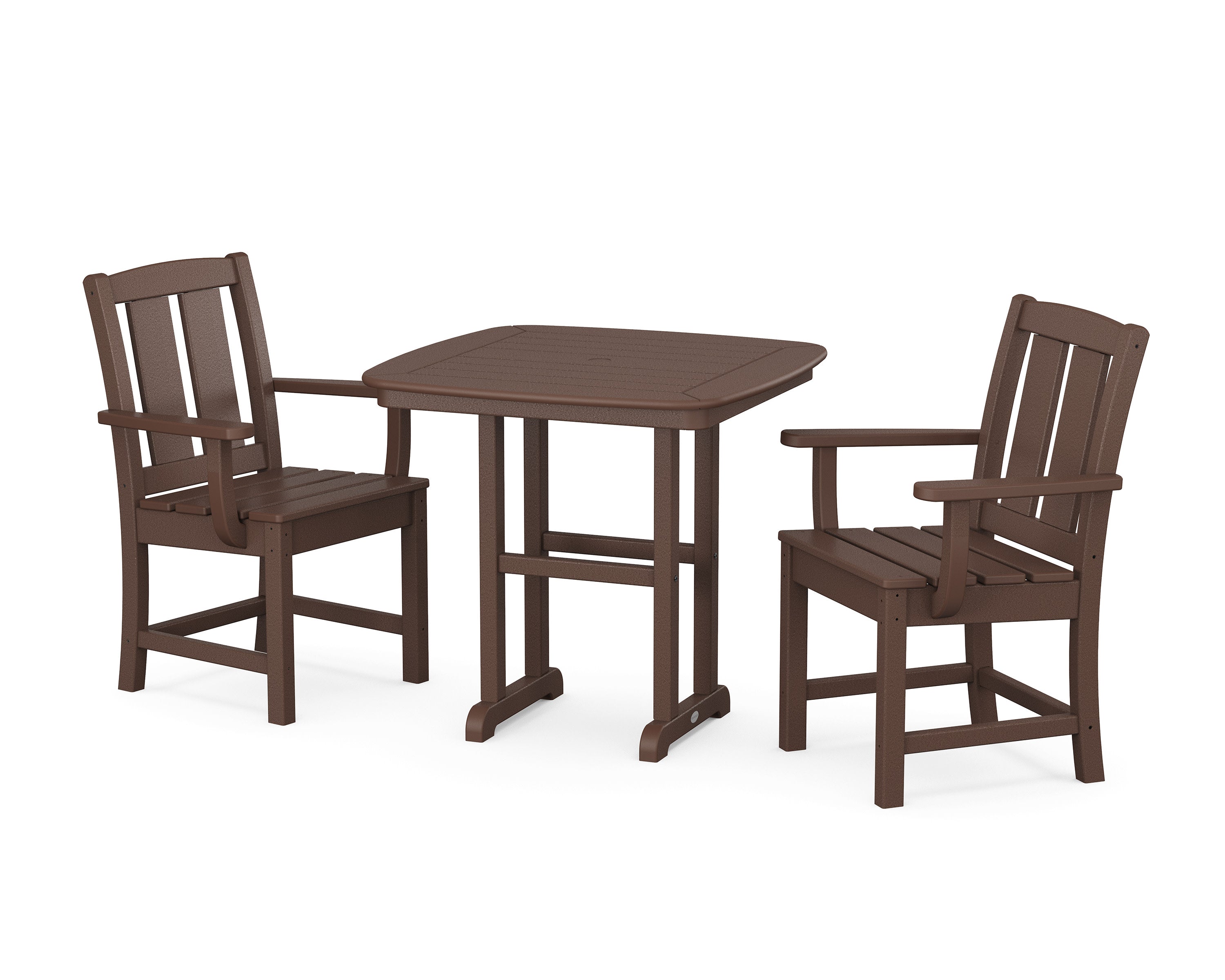 Mission 3-Piece Dining Set in Mahogany