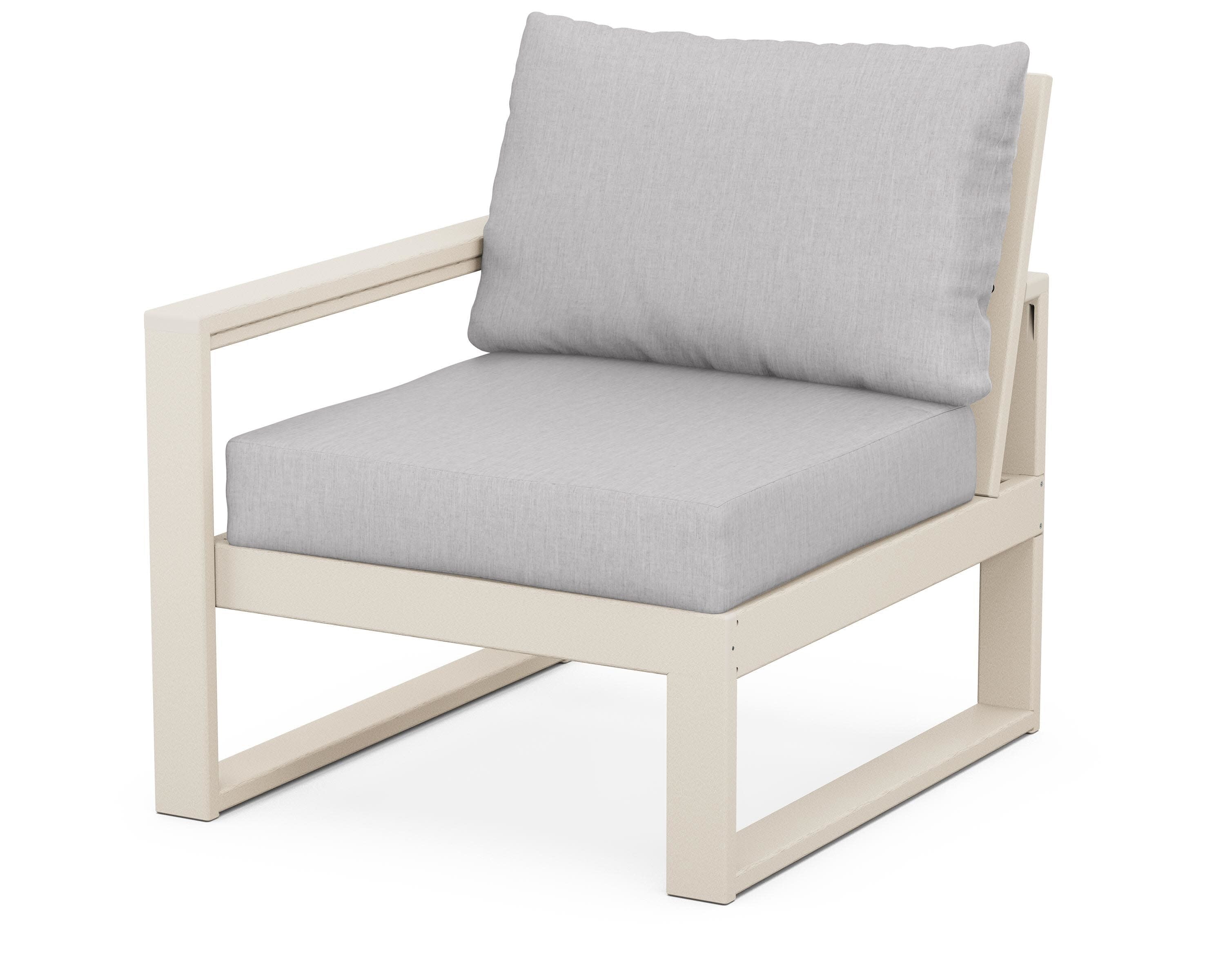 EDGE Modular Left Arm Chair in Sand / Granite