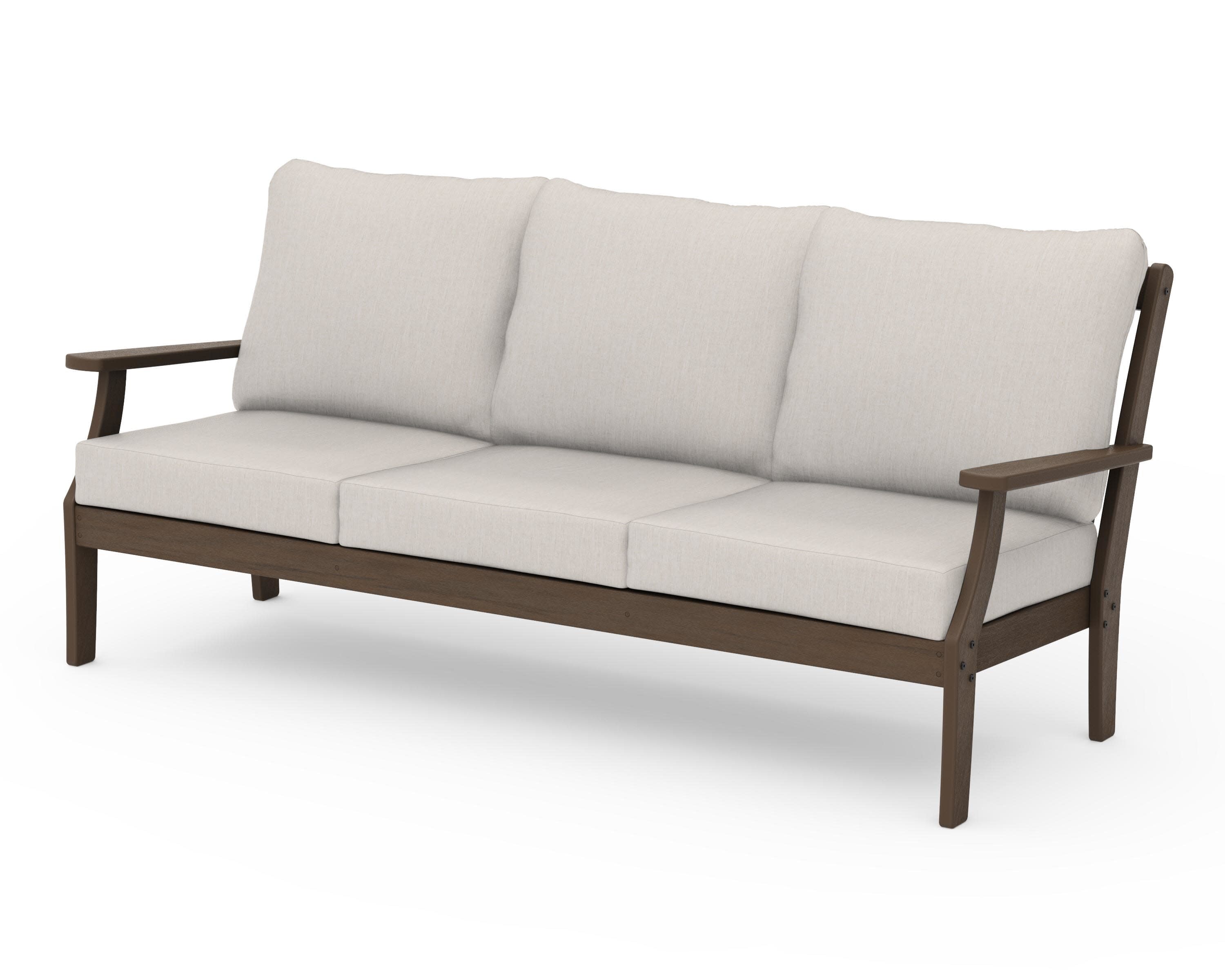 Braxton Deep Seating Sofa in Kona / Cast Ash