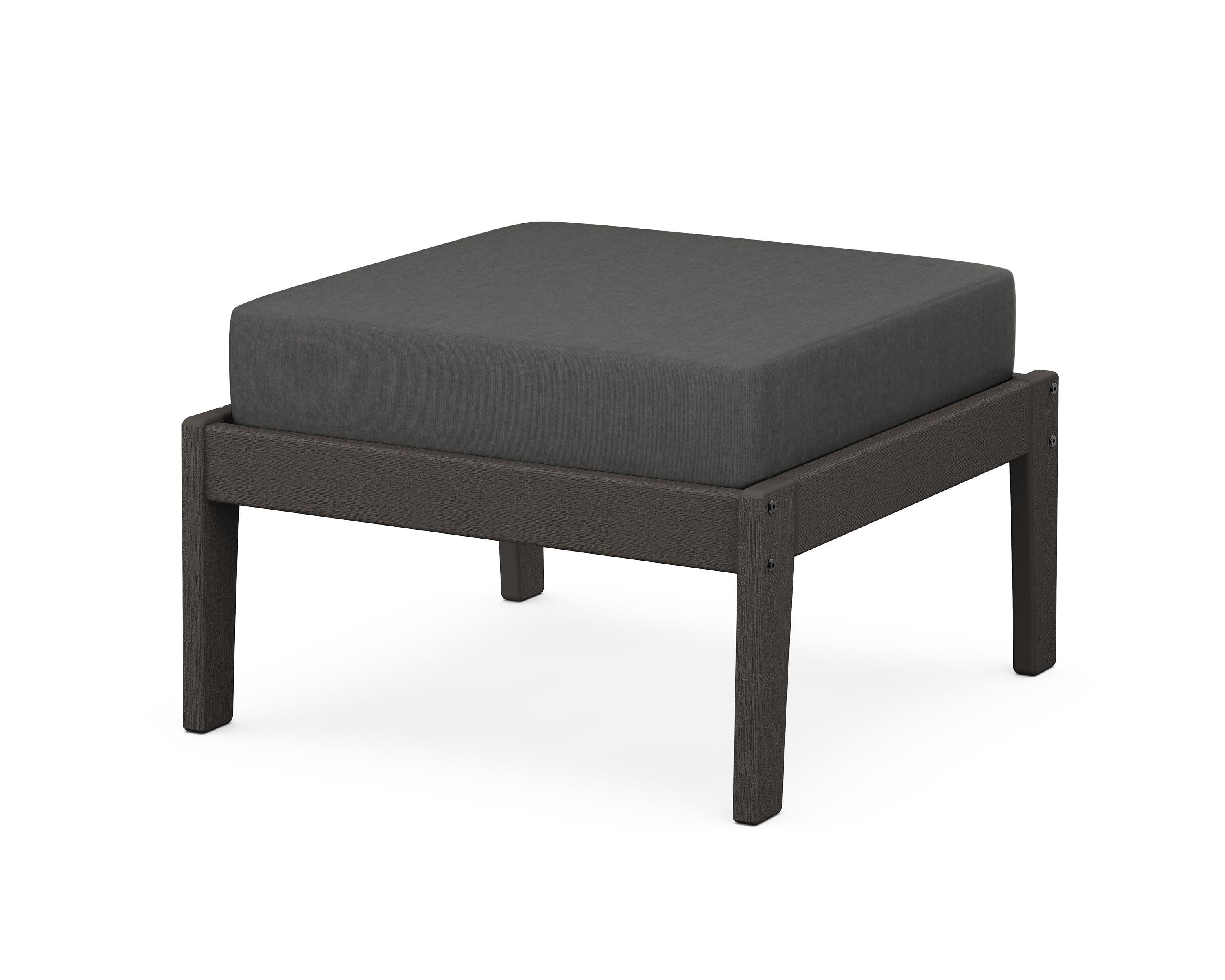 Deep Seating Ottoman in Vintage Coffee / Spectrum Carbon