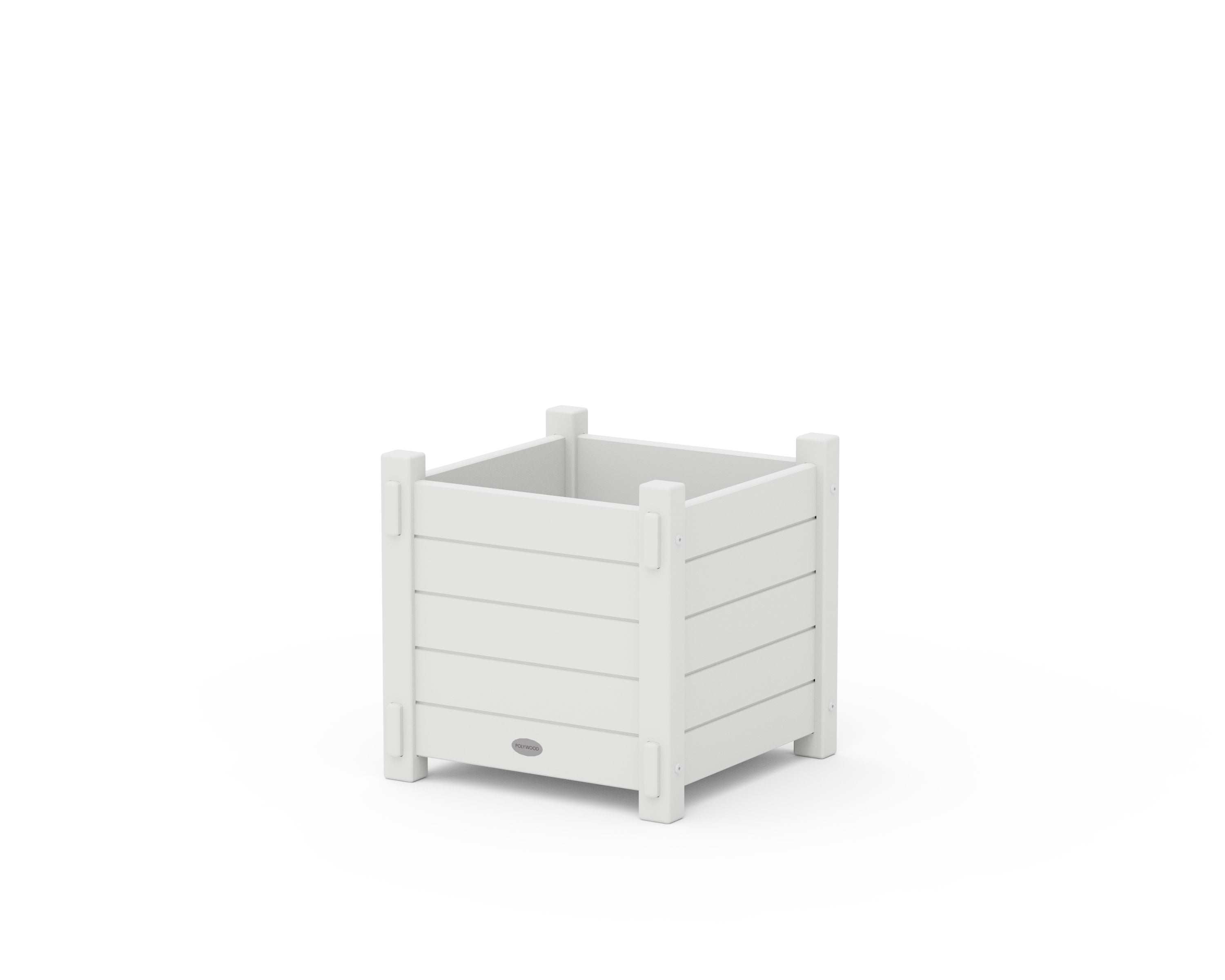 Nautical Square Planter Box in White