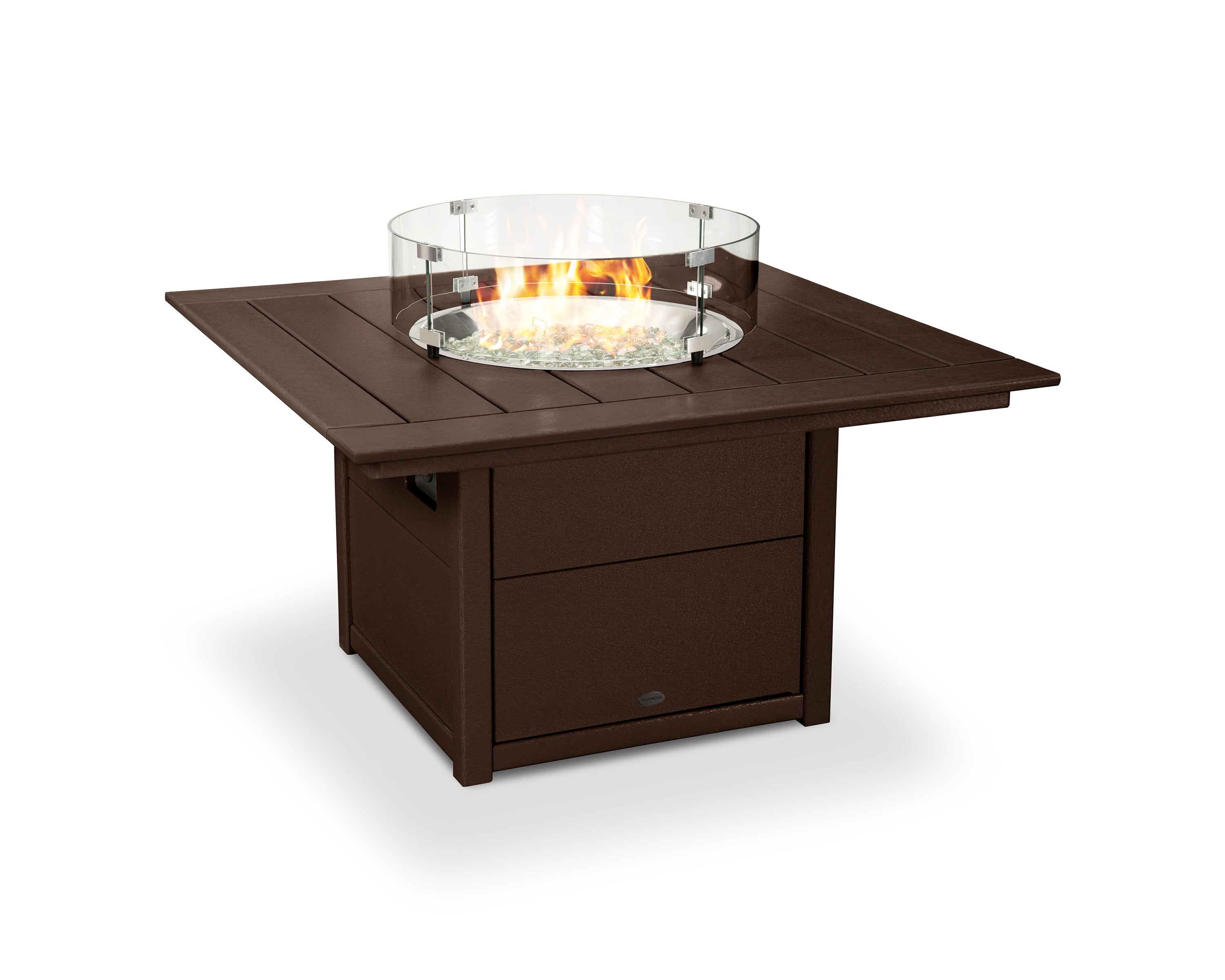 Square 42" Fire Pit Table in Mahogany