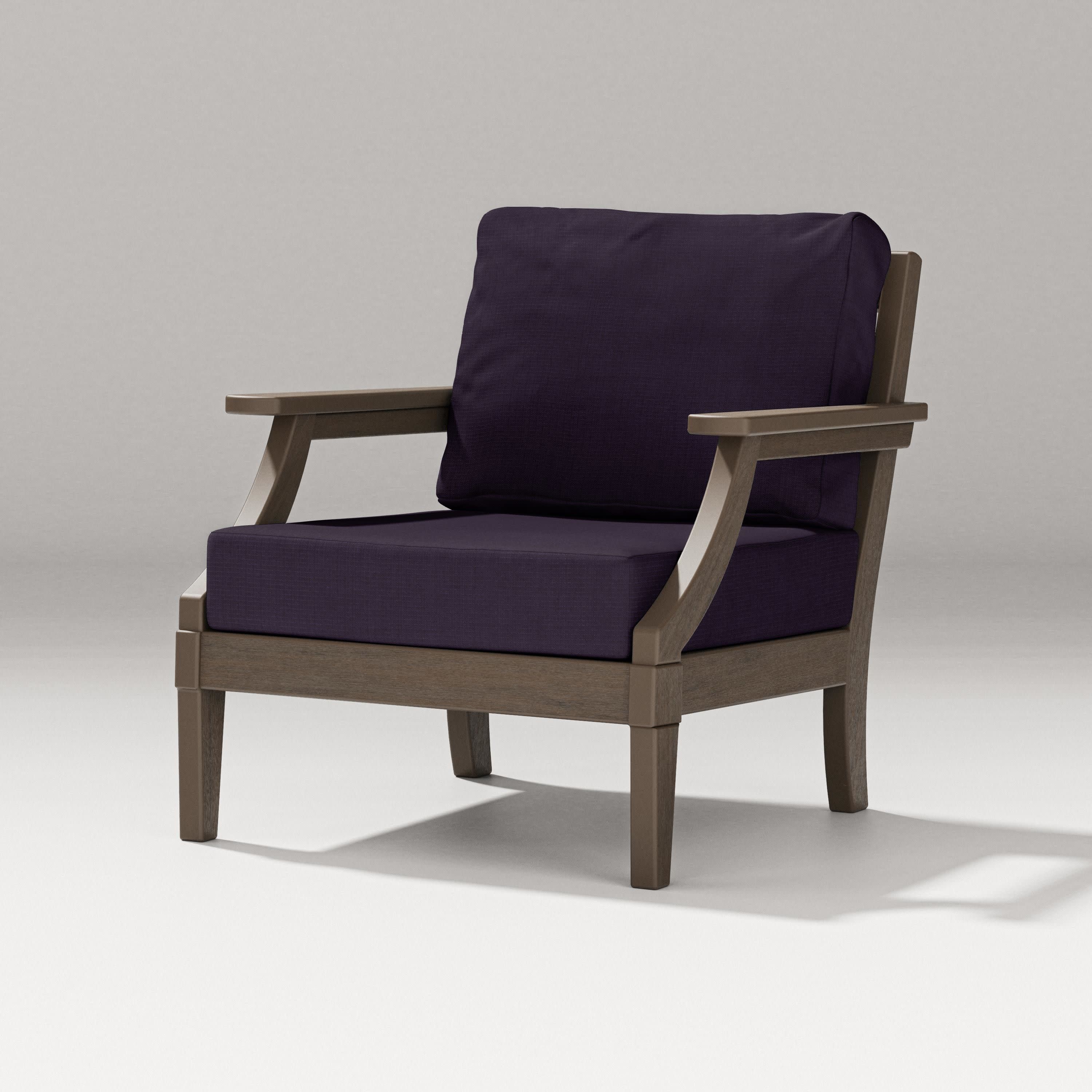 Estate Lounge Chair in Kona / Navy Linen