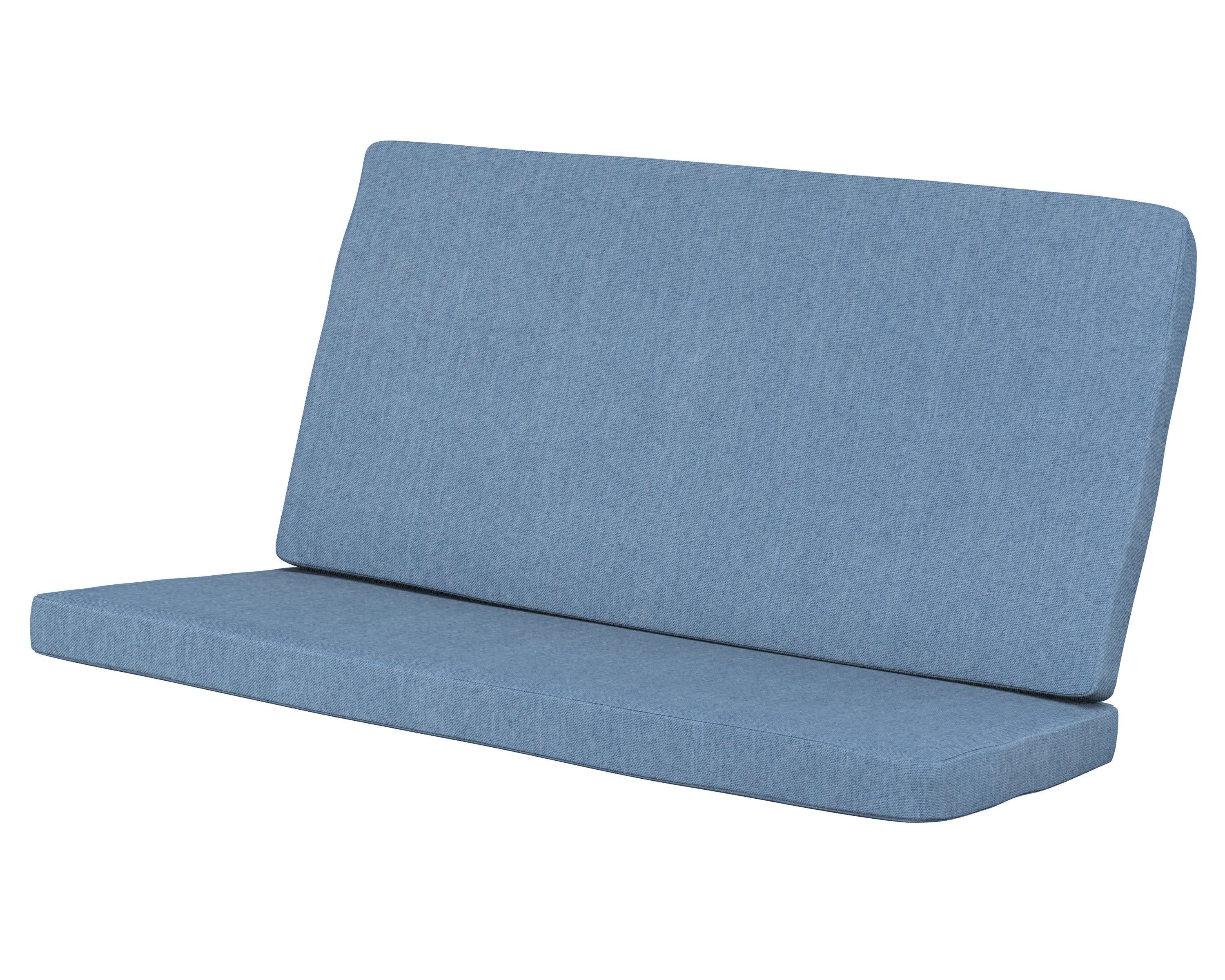 Modern Loveseat Cushion in Sky Blue