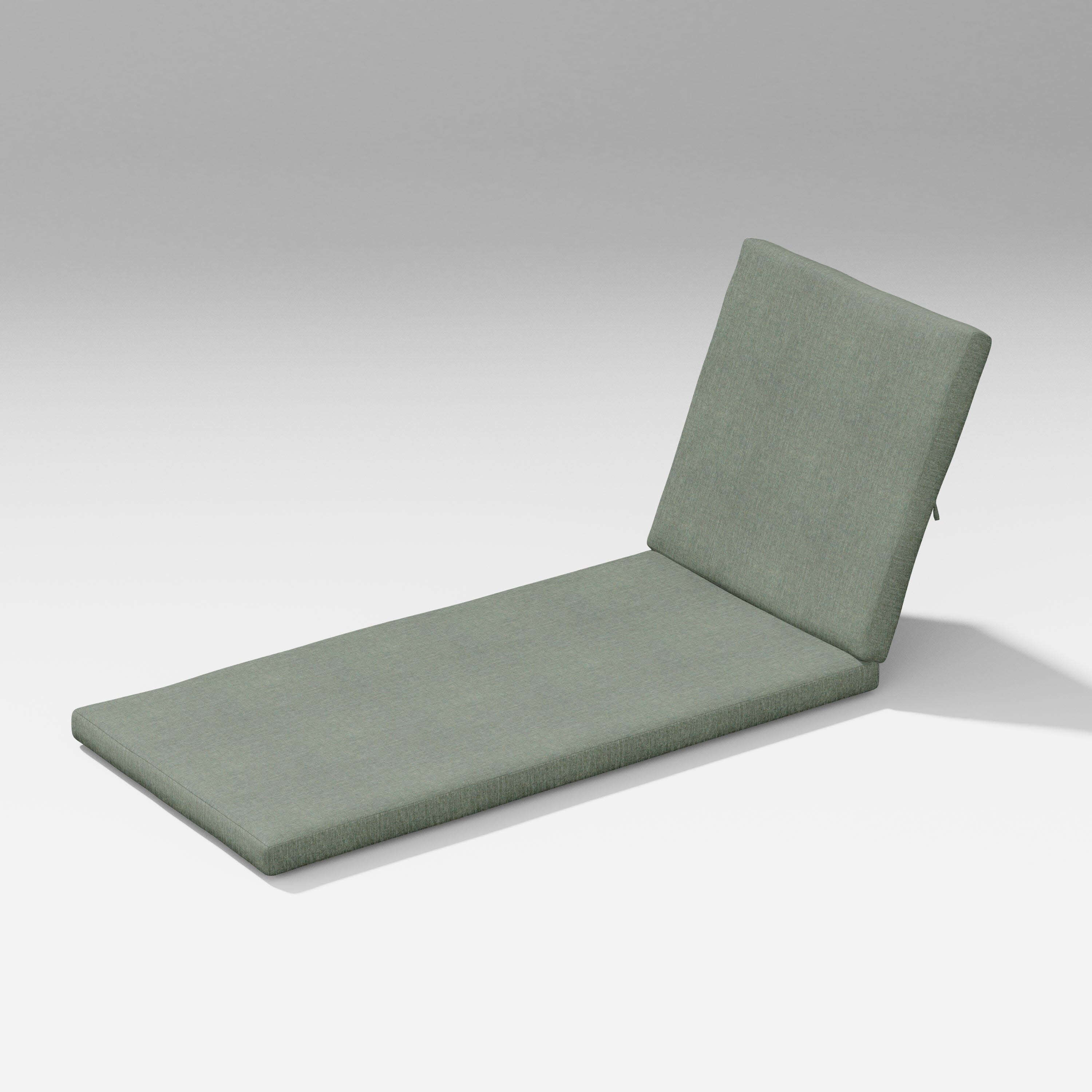 Latitude Chaise Lounge Full Cushion in Cast Sage